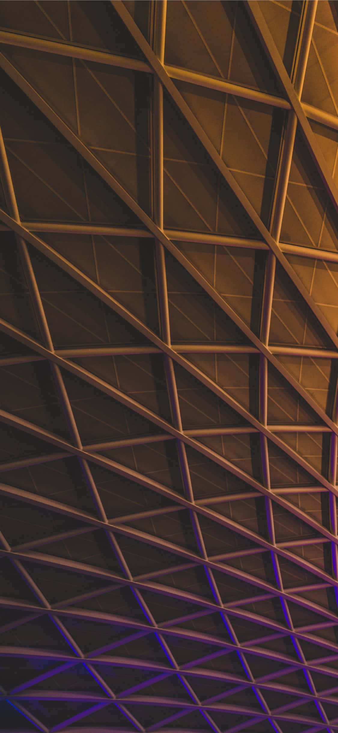 steel beam, contemporary architecture, warm amber lighting, Full HD Phone Wallpaper