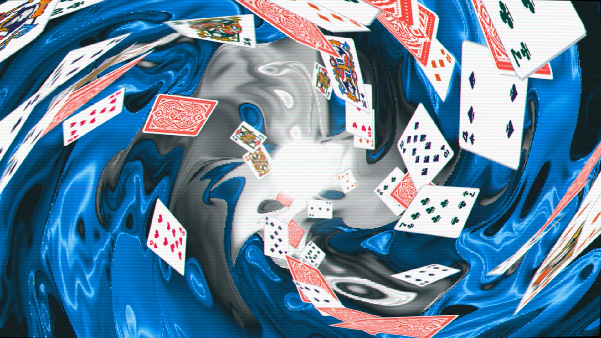 Balatro, card game, deep blue, Full HD Desktop Wallpaper