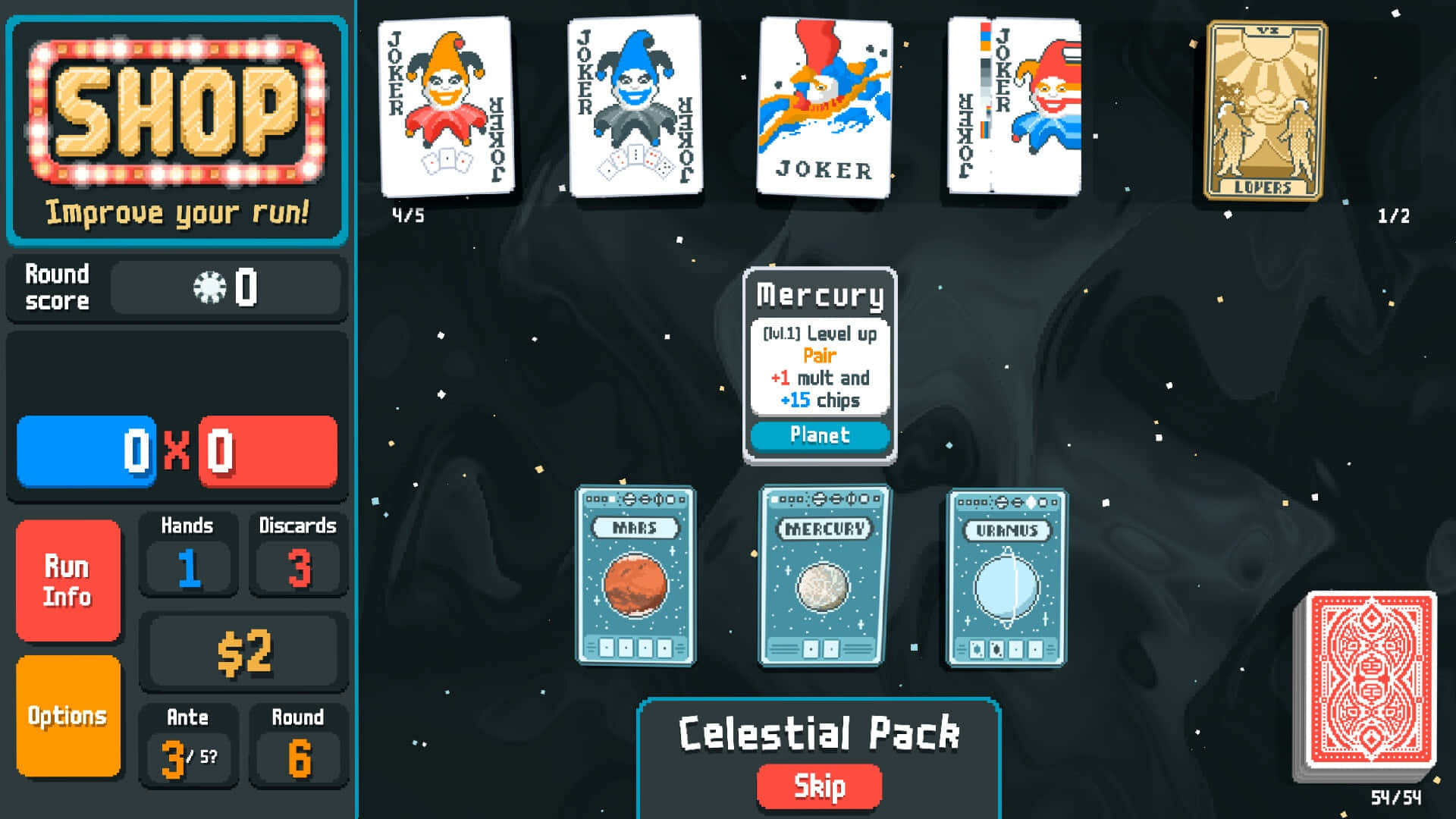 Balatro, card game interface, joker cards, Full HD Desktop Wallpaper