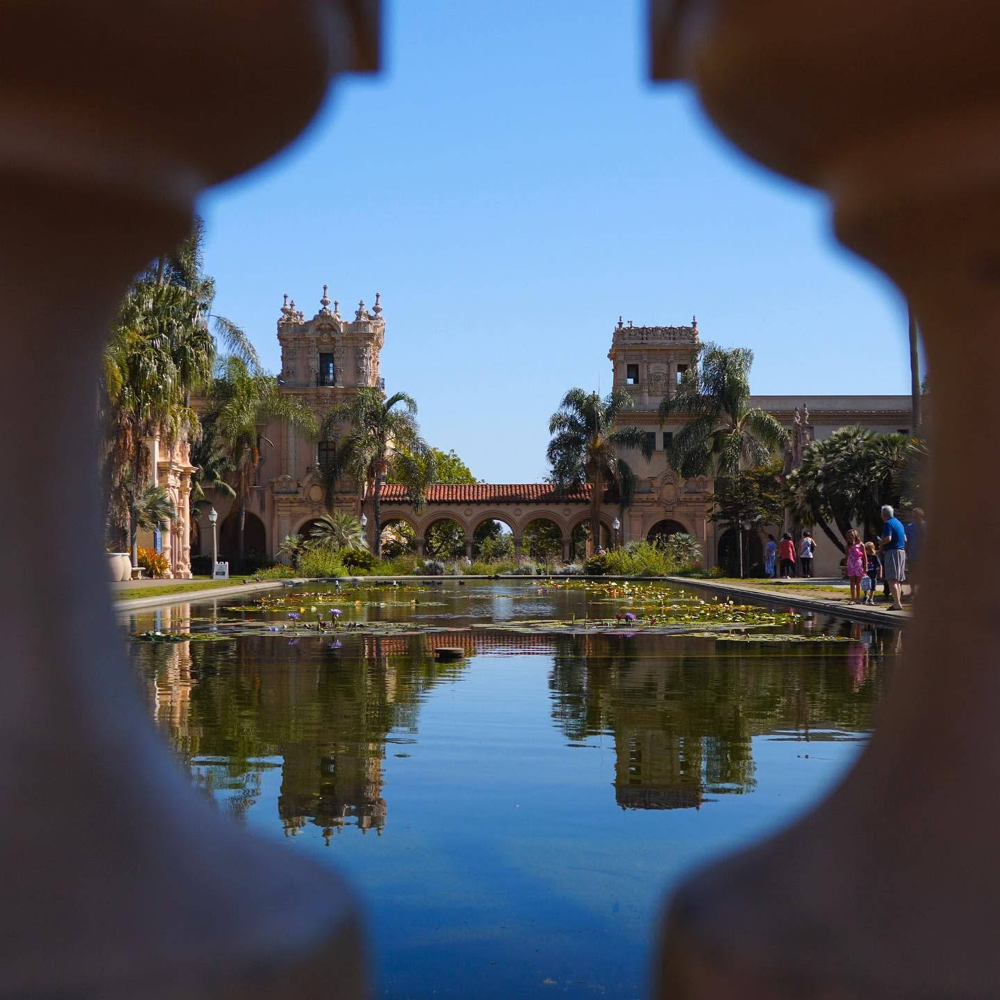 Balboa Park, Spanish colonial revival building, ornate stone archway, HD Desktop Wallpaper