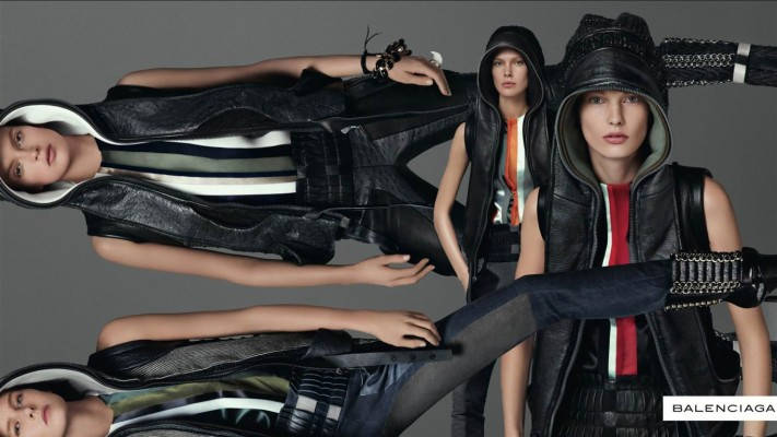 Balenciaga, magazine cover, black leather hoodies, SD Desktop Wallpaper