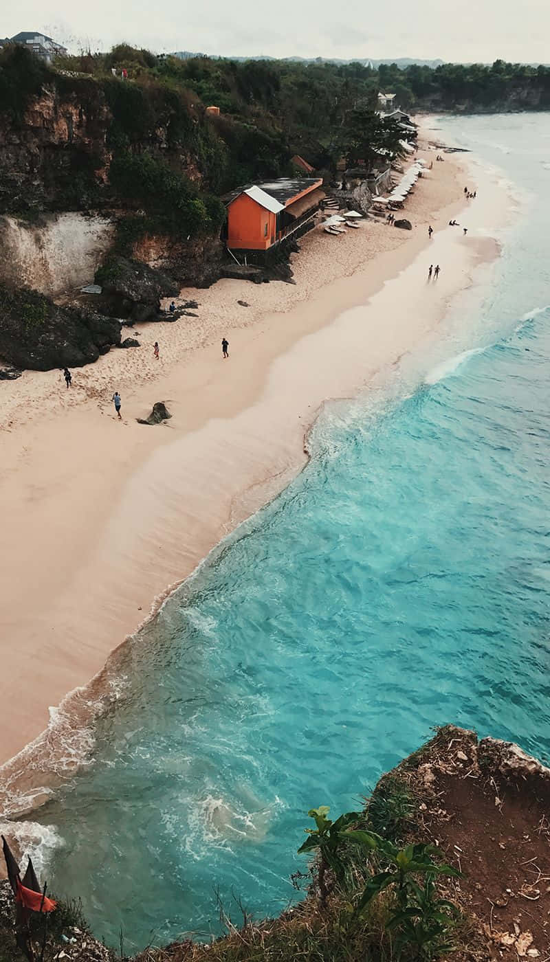 Bali Beach, turquoise waters, pink sand, HD Phone Wallpaper