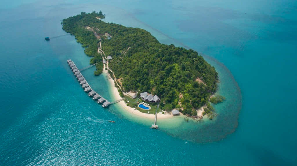 Bali Island, overwater bungalows, turquoise waters, SD Desktop Wallpaper