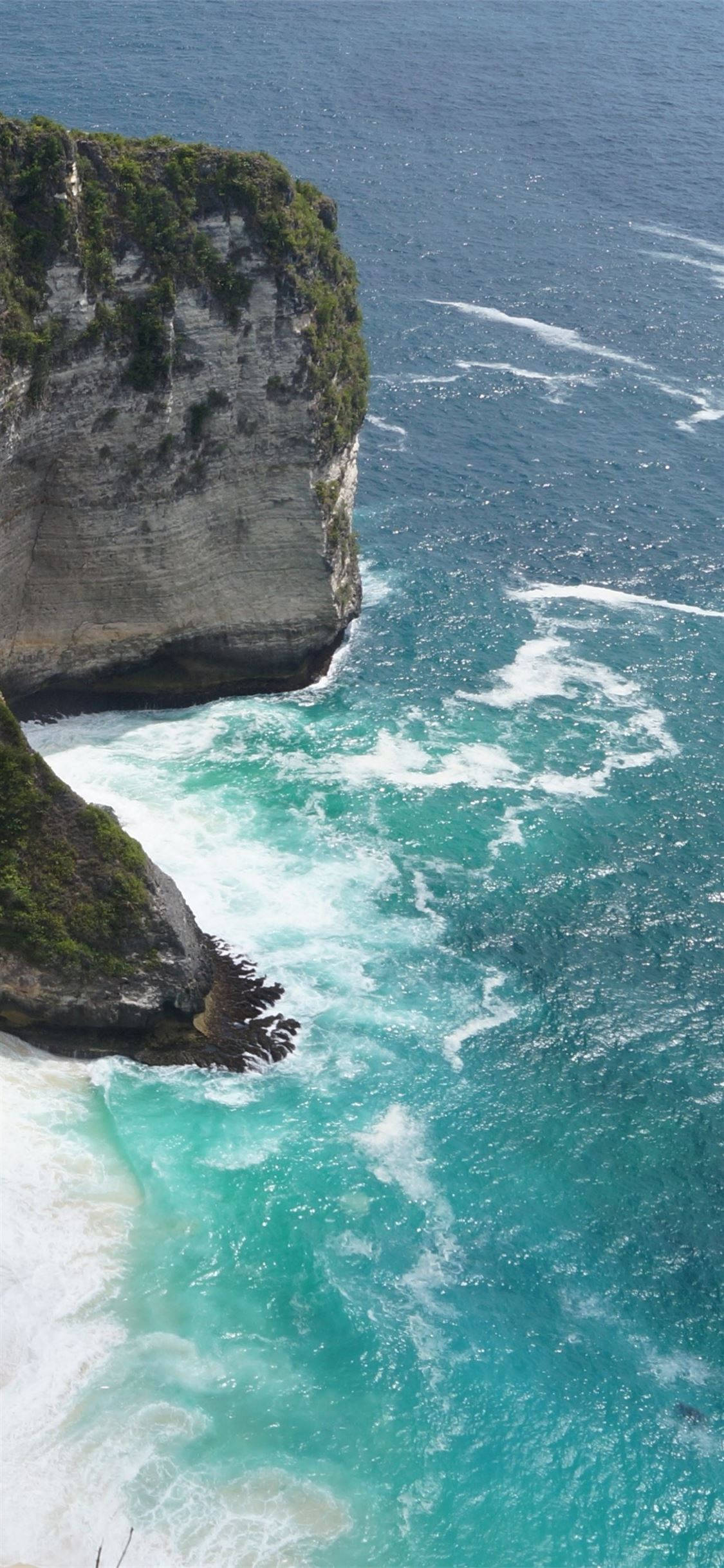 Bali, turquoise waves, rugged cliffs, Full HD Phone Wallpaper