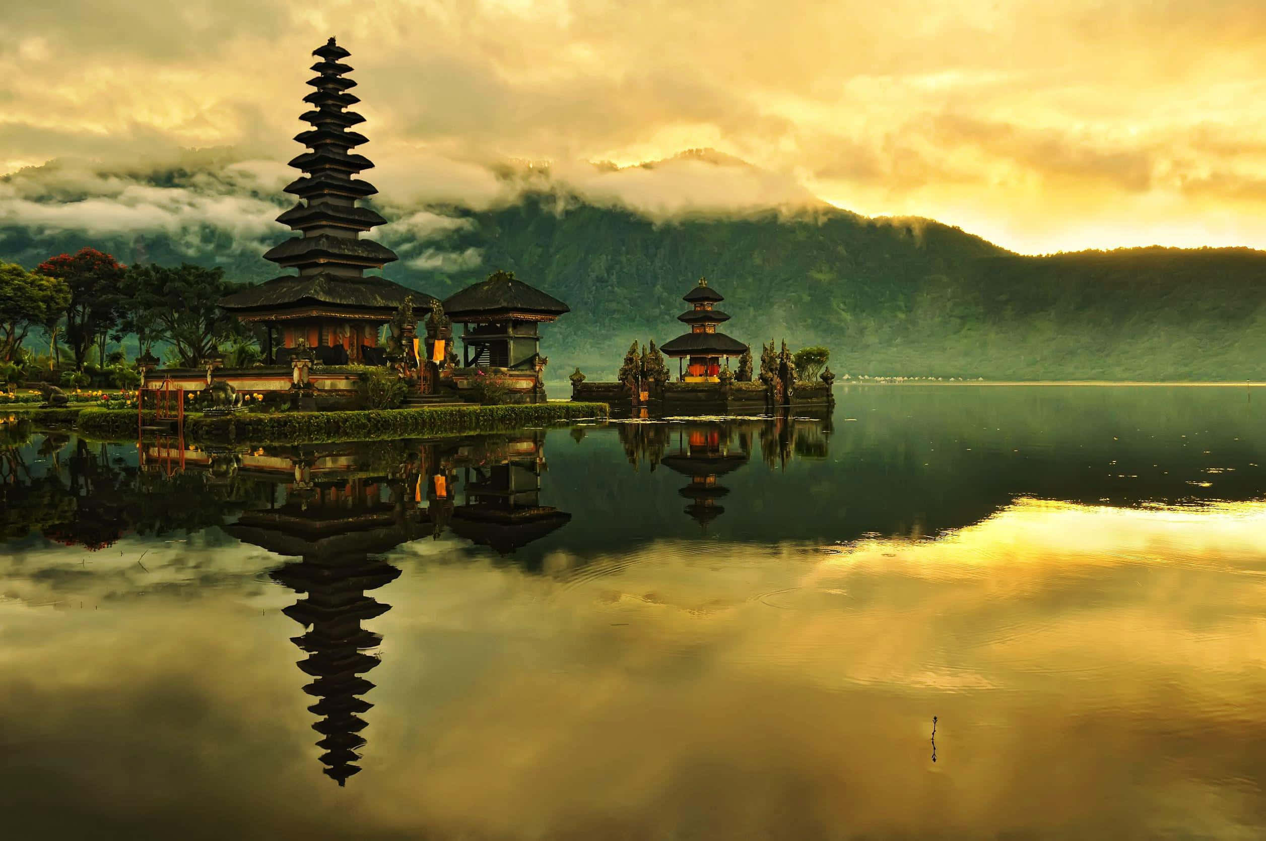 Bali, pristine Bali beach, sunset, Full HD Desktop Wallpaper