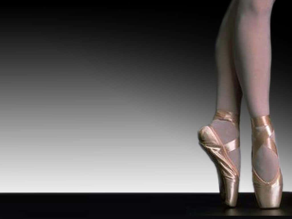 rose gold, pointe shoes, ballerina, SD Desktop Wallpaper