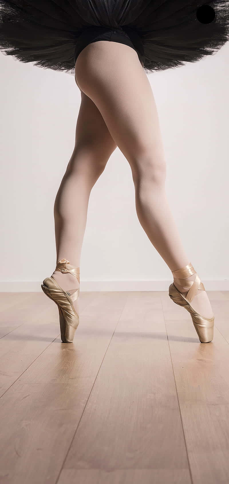 black tutu, light wood floor, plain white wall, HD Phone Wallpaper