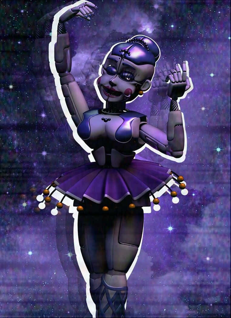 Ballora, Violet Aesthetic, robotic ballerina, SD Phone Wallpaper