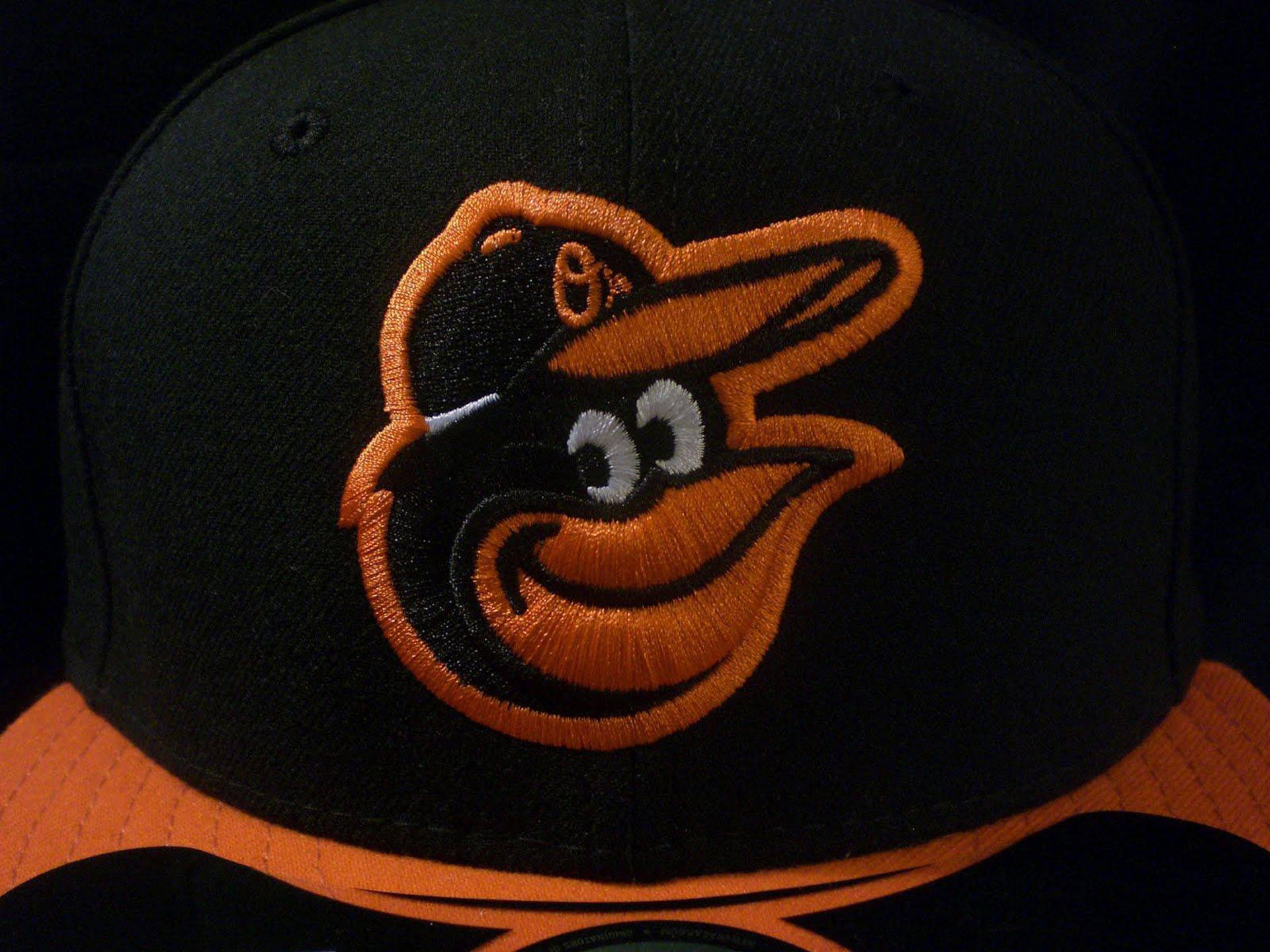 Baltimore Orioles, black baseball cap, orange and black embroidered oriole logo, Full HD Desktop Wallpaper
