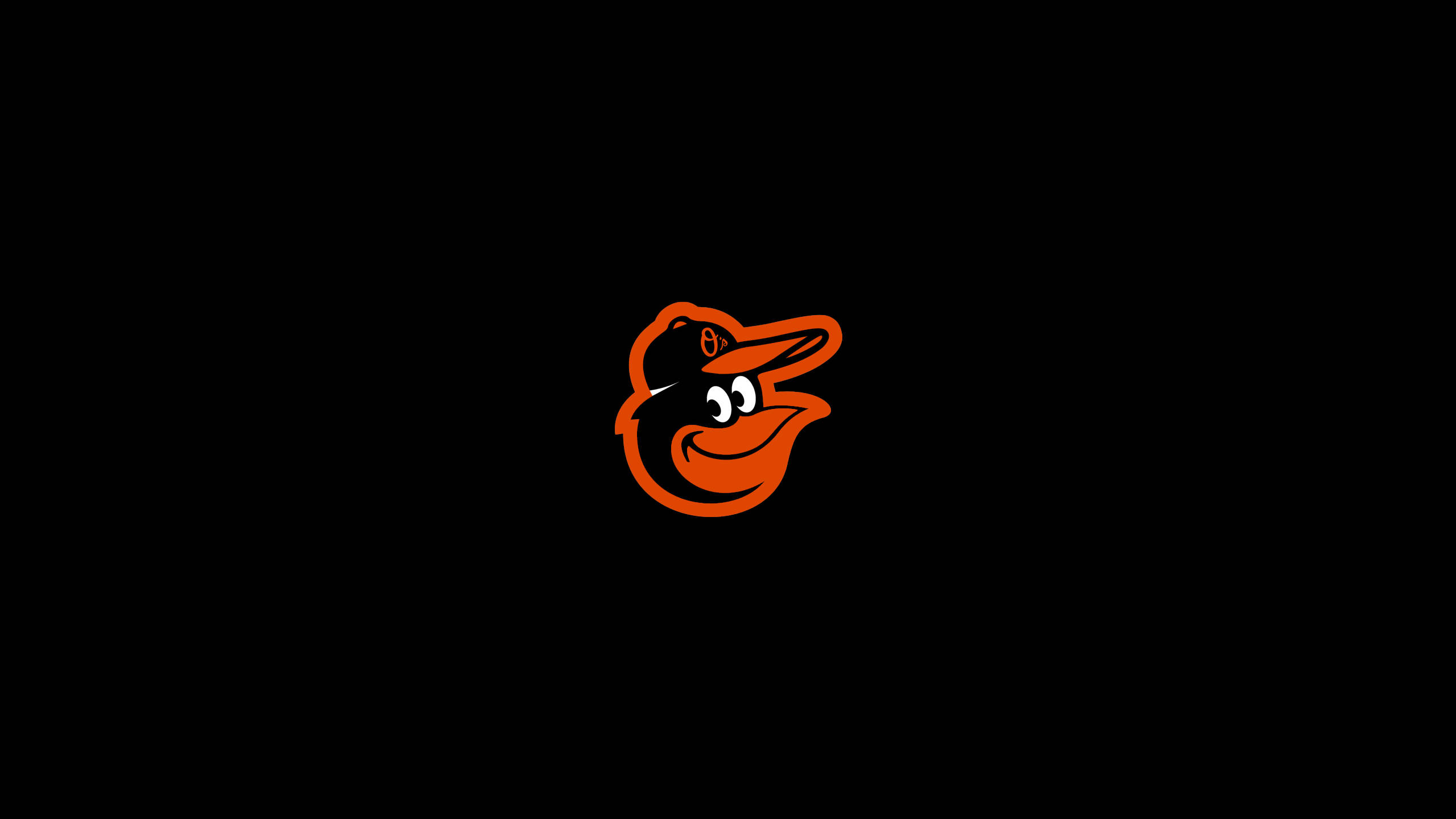 2019 Baltimore Orioles Logo, cartoon oriole mascot, orange and black baseball cap, 2K Desktop Wallpaper