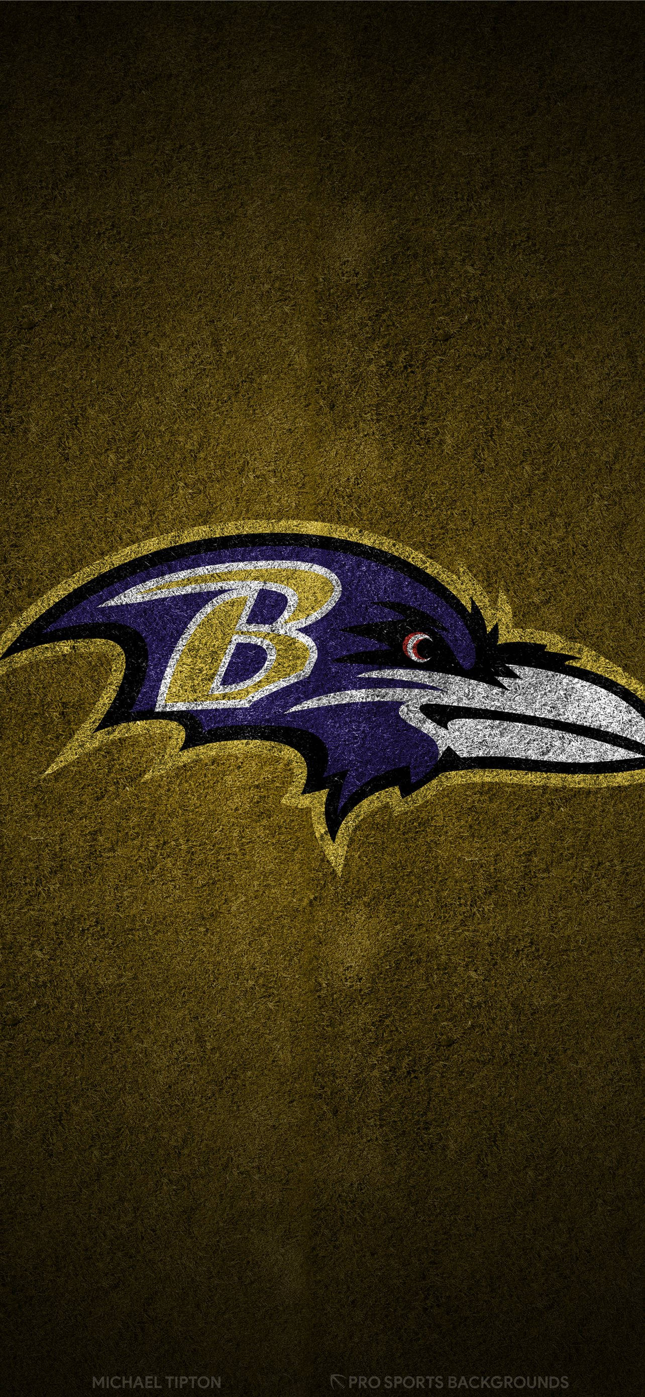 Baltimore Ravens, iPhone, purple raven head, 2K Phone Wallpaper