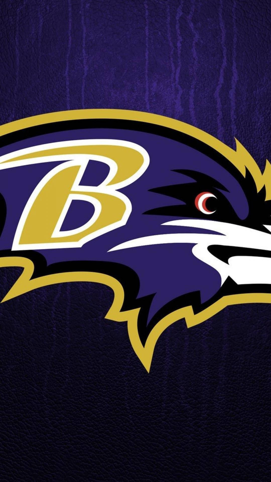 Baltimore Ravens, iPhone, gold and purple eagle head, Full HD Phone Wallpaper