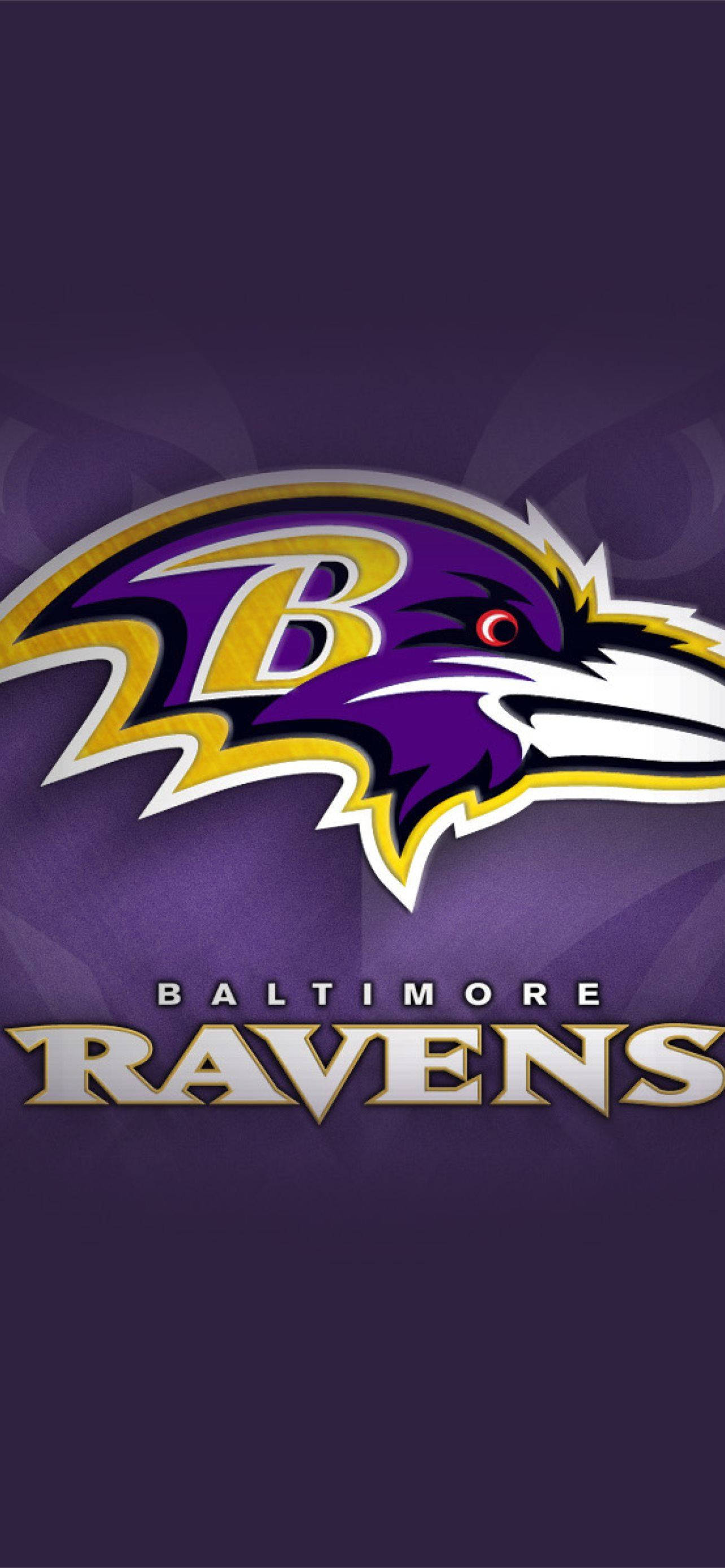 Baltimore Ravens, HD Logo, purple raven head, 2K Phone Wallpaper