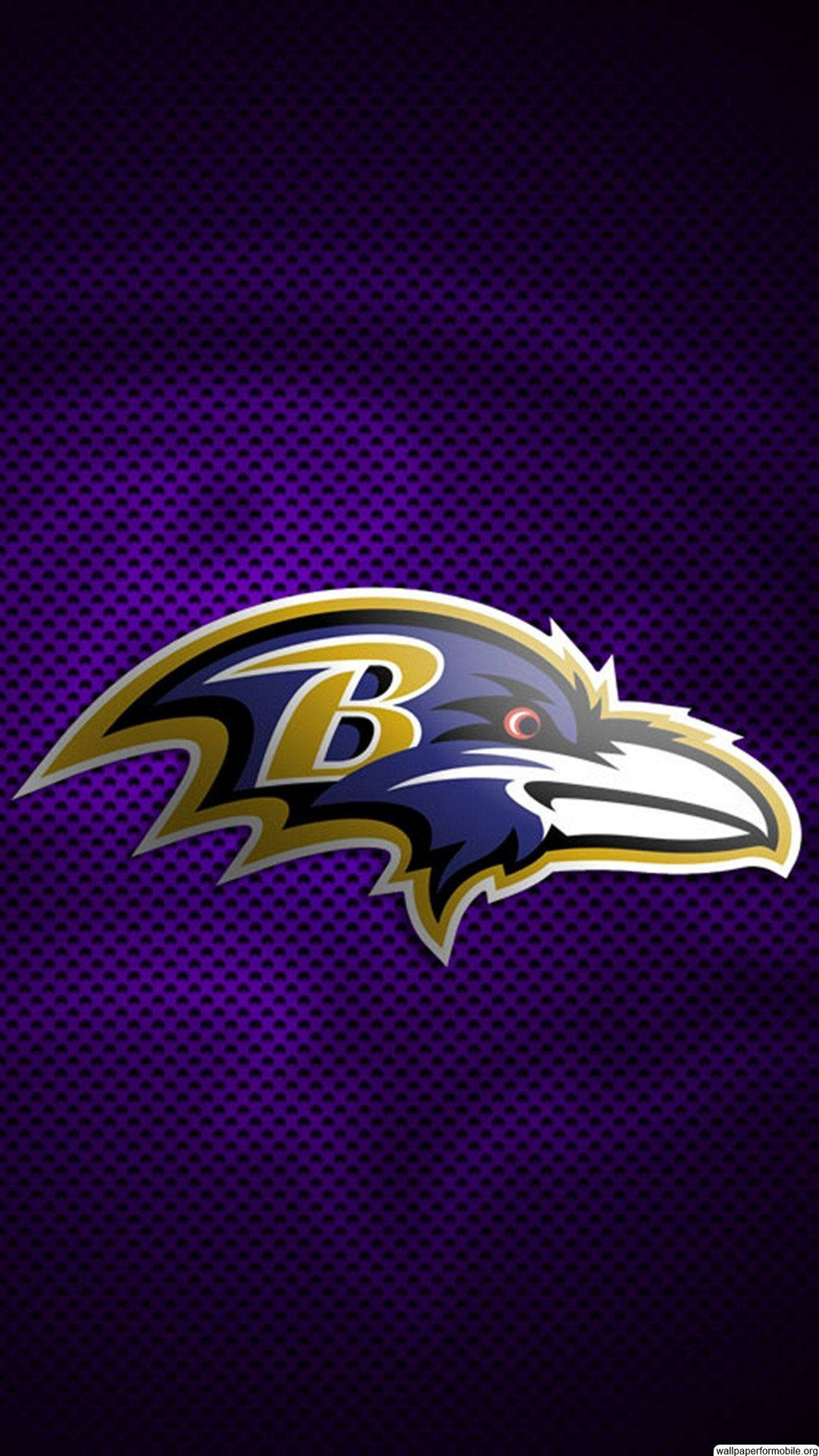 Baltimore Ravens, purple jersey, raven head, Full HD Phone Wallpaper