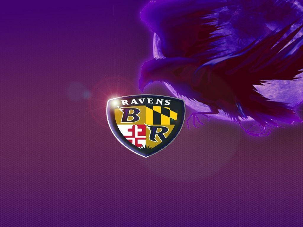 Baltimore Ravens, crest, purple bird, SD Desktop Wallpaper