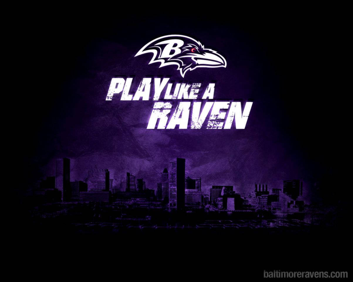 Baltimore Ravens, white, dark purple, SD Desktop Wallpaper