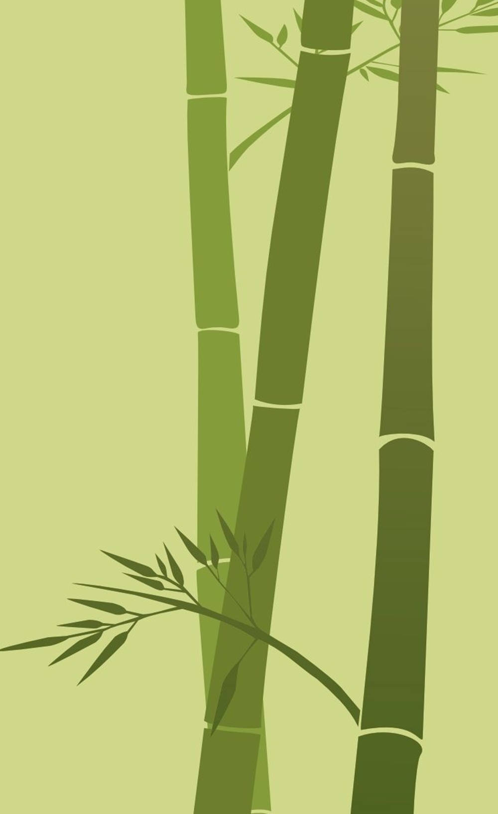 minimalist bamboo art, iPhone, three stylized bamboo stalks, HD Phone Wallpaper