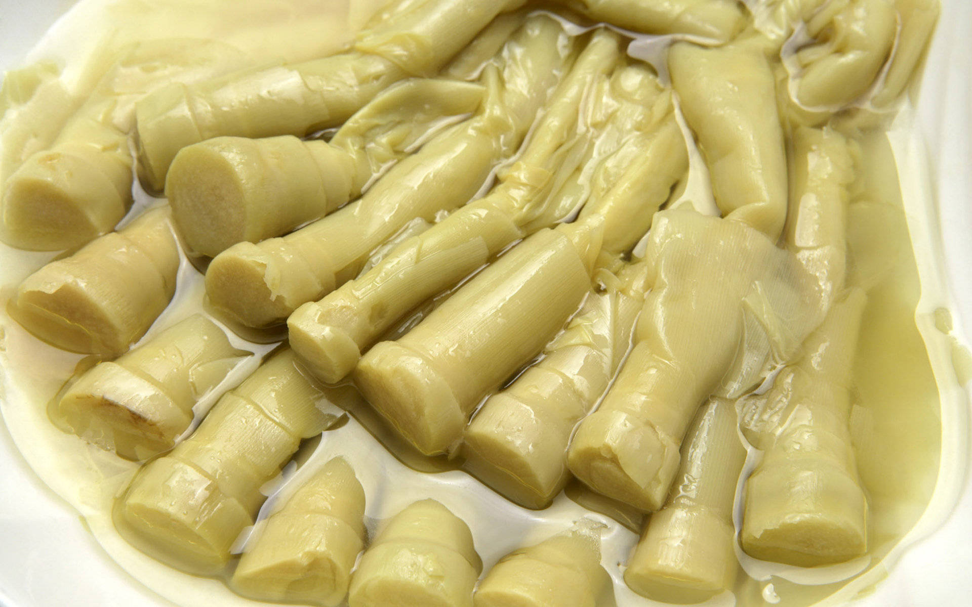 4K, food, steamed bamboo shoots, Full HD Desktop Wallpaper