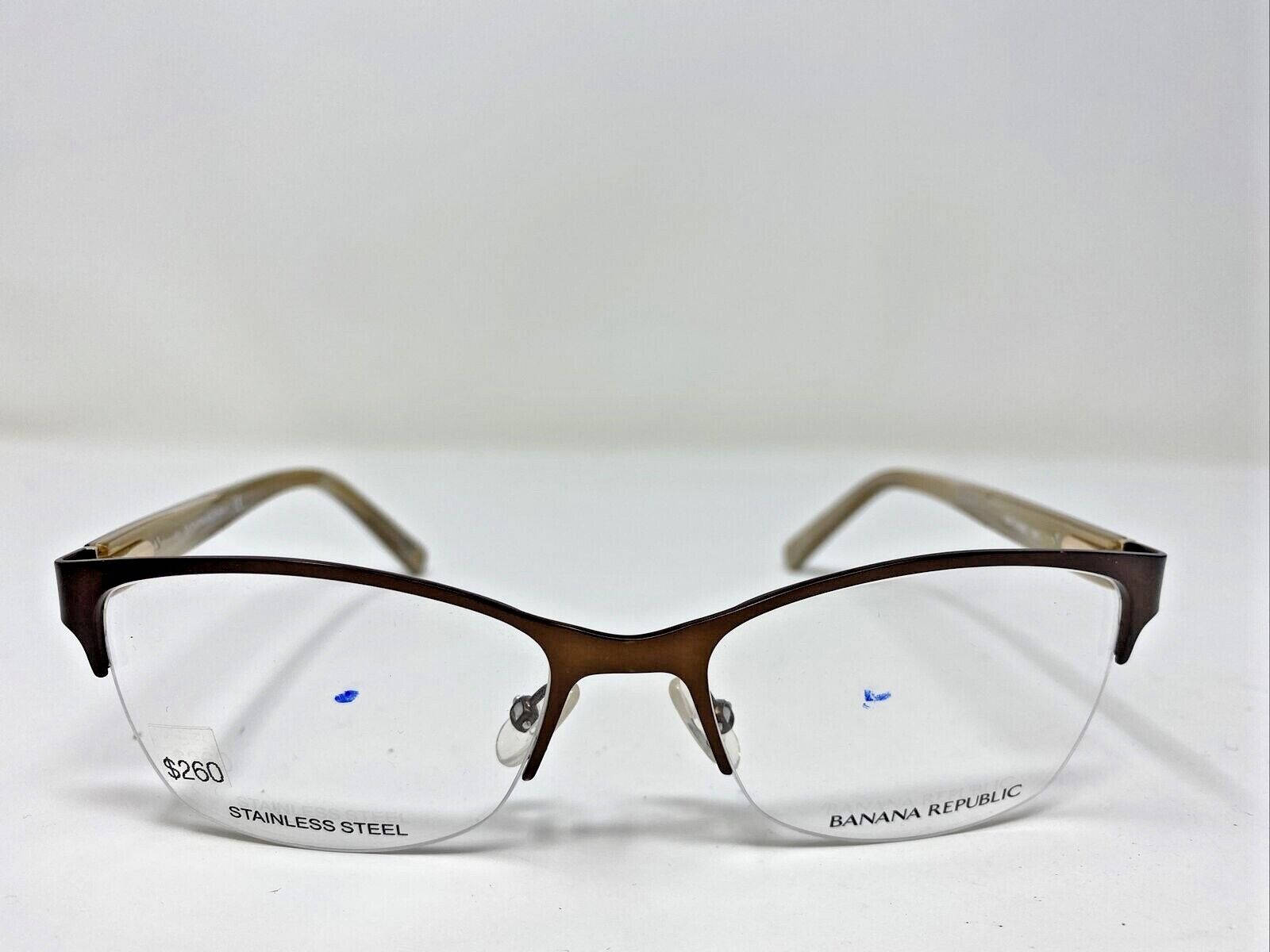Banana Republic, stainless steel eyeglasses, brown frames, HD Desktop Wallpaper