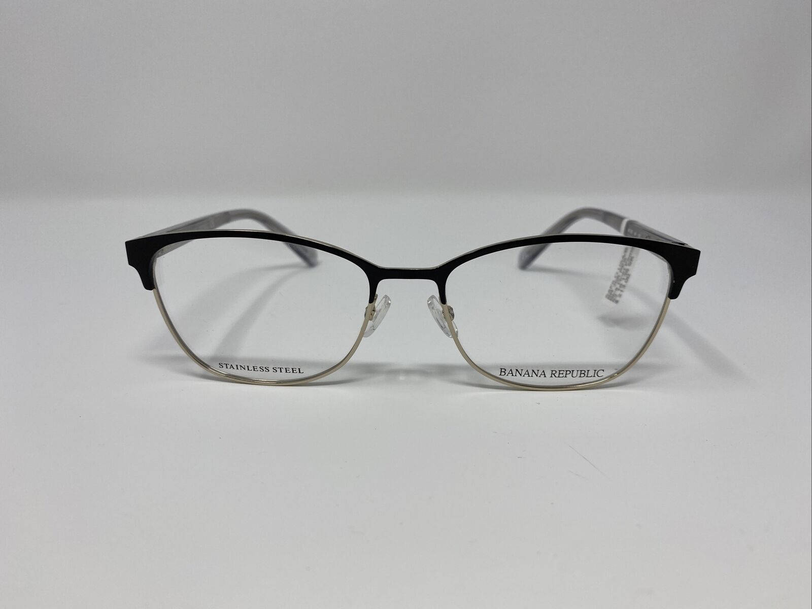 Banana Republic, stainless steel eyeglasses, black and silver frames, HD Desktop Wallpaper
