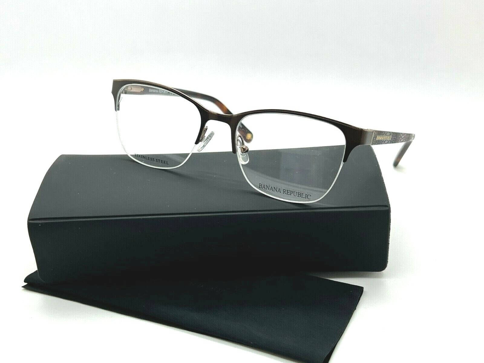 Banana Republic, men's frame glasses, brown and silver frame, HD Desktop Wallpaper