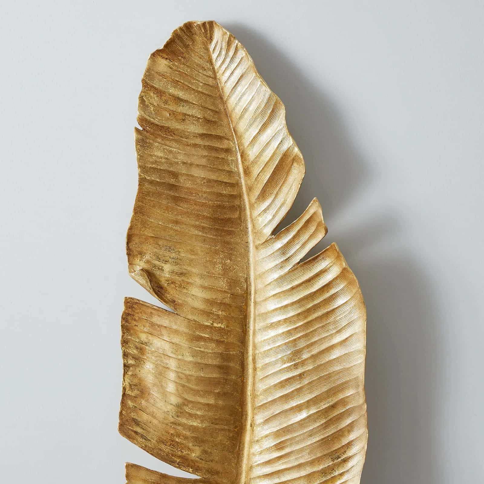 gold leaf banana leaf sculpture, golden banana leaf, textured golden banana leaf wall sculpture, HD Desktop Wallpaper