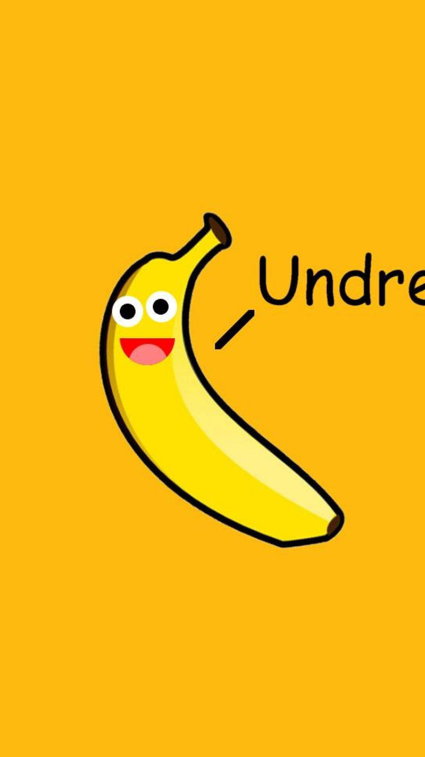 banana, undree, cartoon, 2K Phone Wallpaper