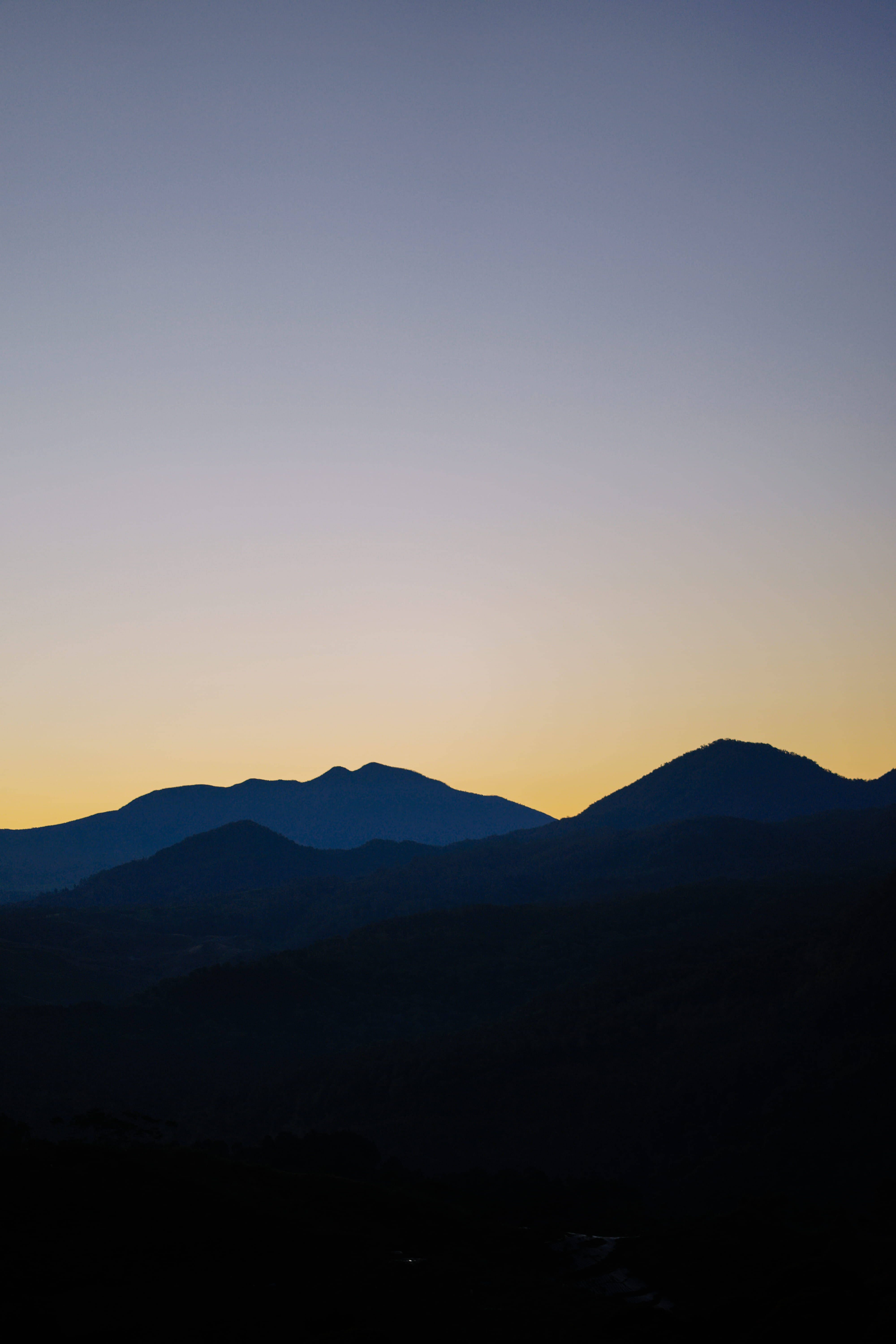 Bandung, mountain range, sunset, 5K Phone Wallpaper