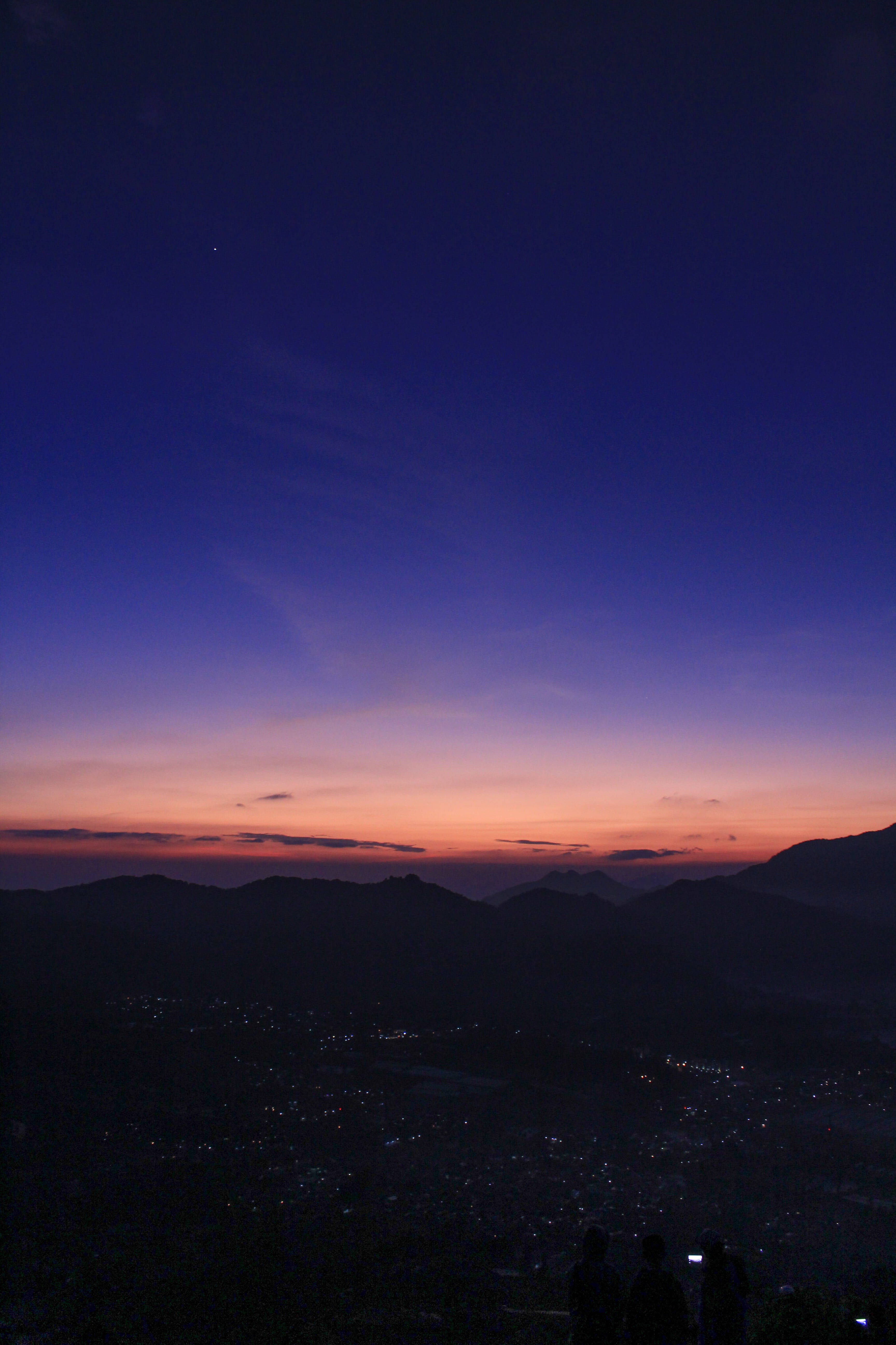Bandung, city lights, twilight sky, 5K Phone Wallpaper