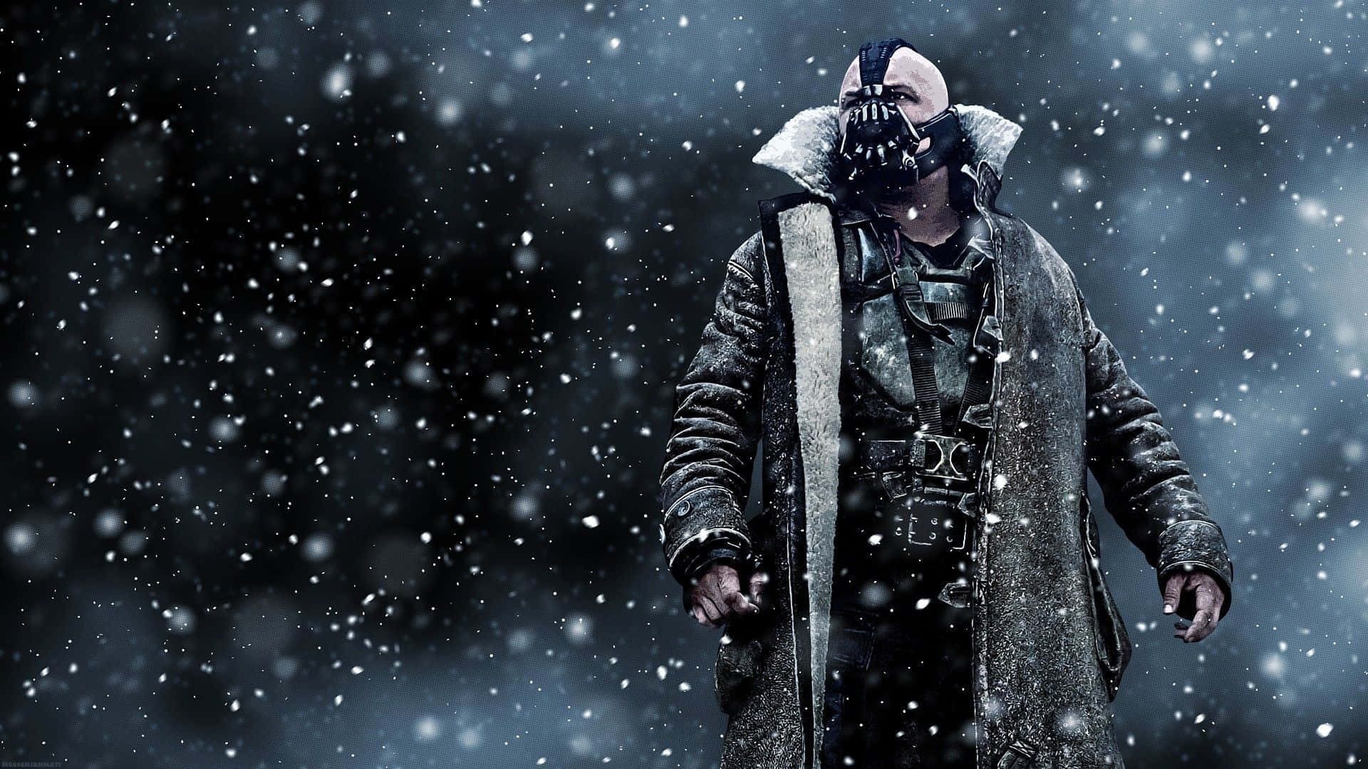 Bane, gas mask, heavy coat, Full HD Desktop Wallpaper