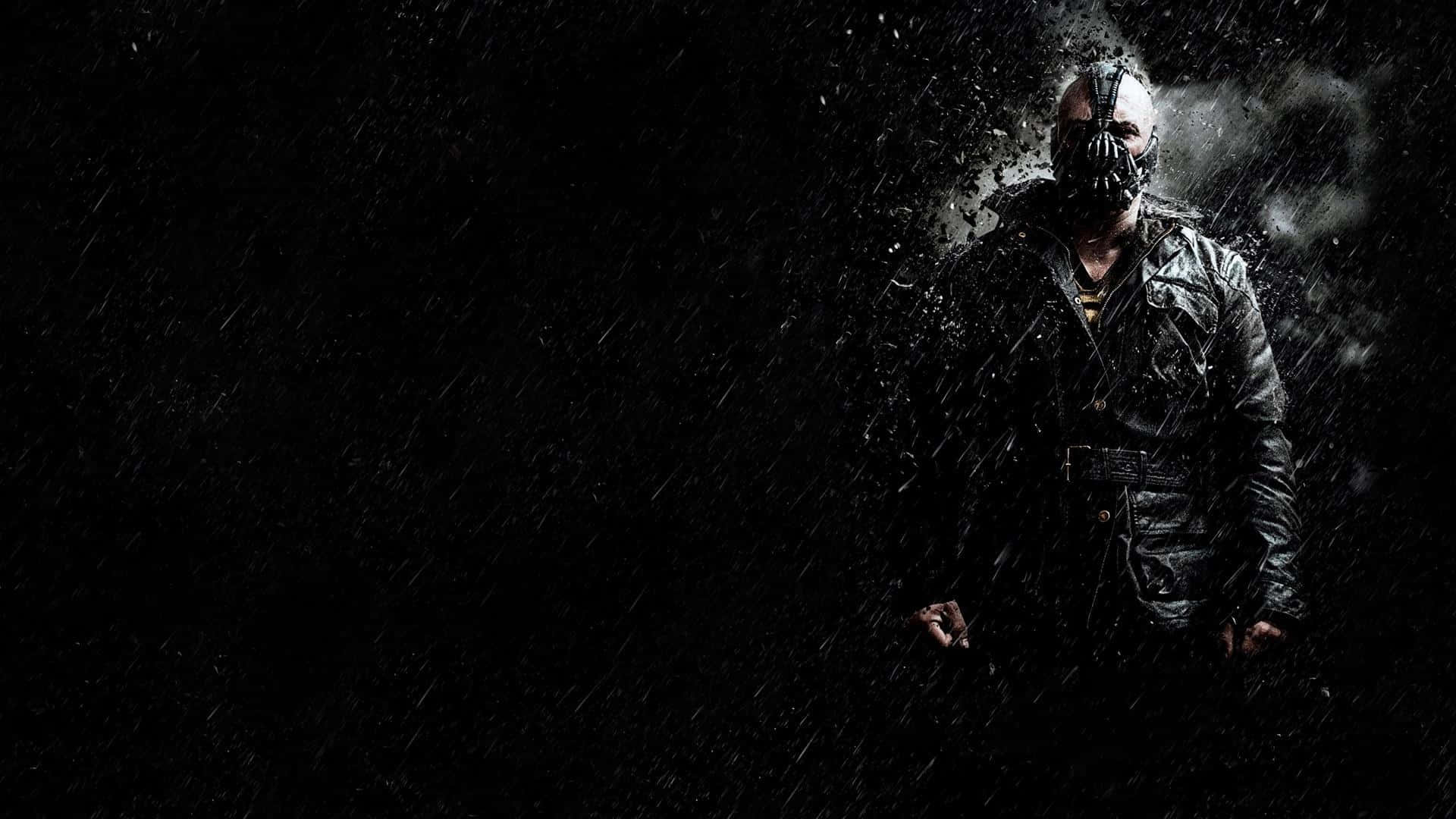 Bane, bat-like mask, leather trench coat, Full HD Desktop Wallpaper