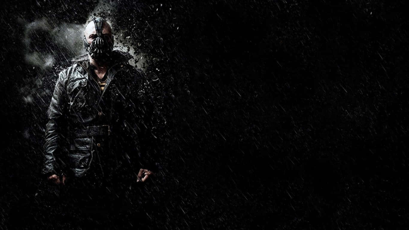 Bane, leather jacket, pouring rain, HD Desktop Wallpaper