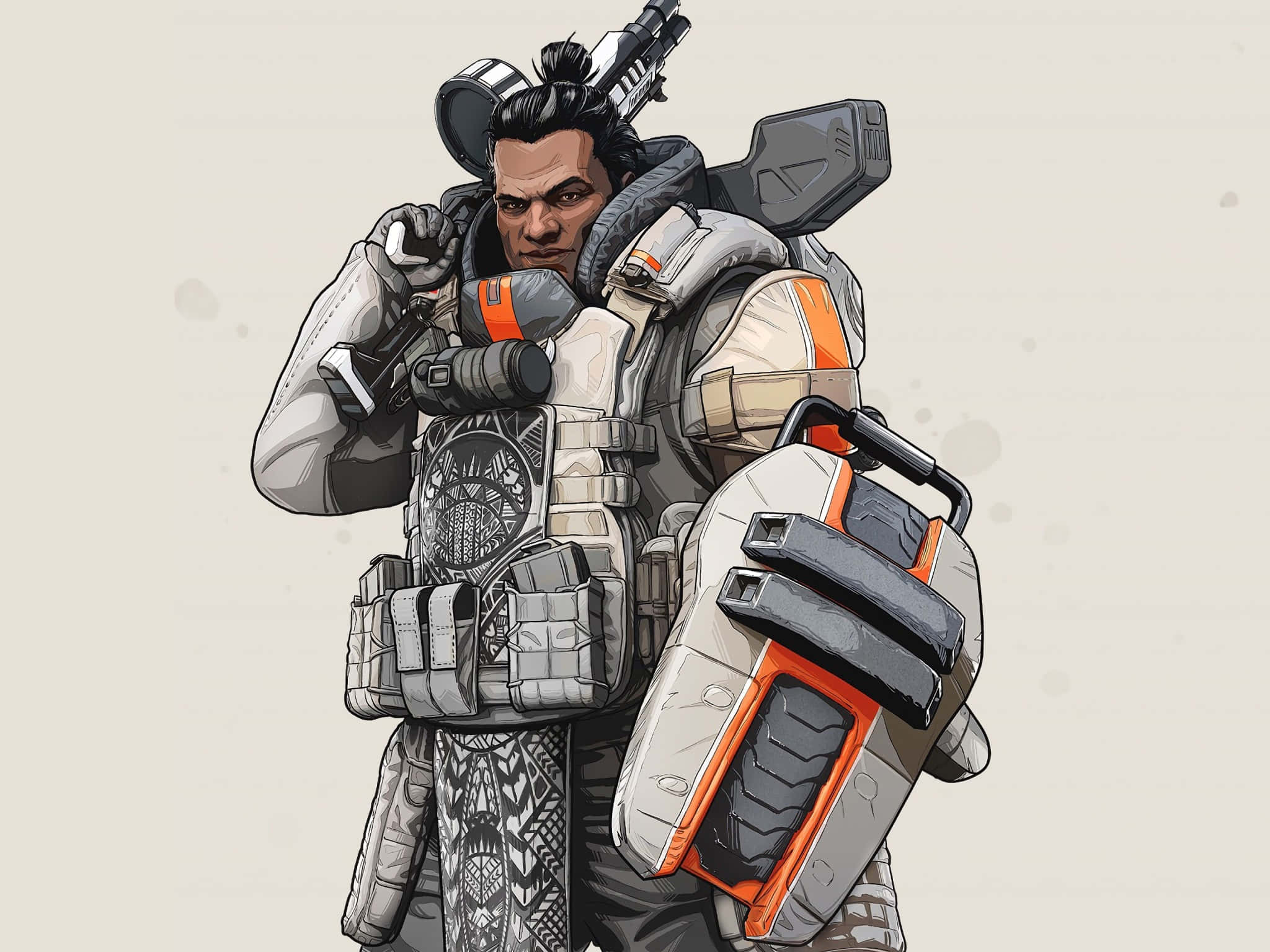 Bangalore Apex, tactical gear, orange accents, Full HD Desktop Wallpaper