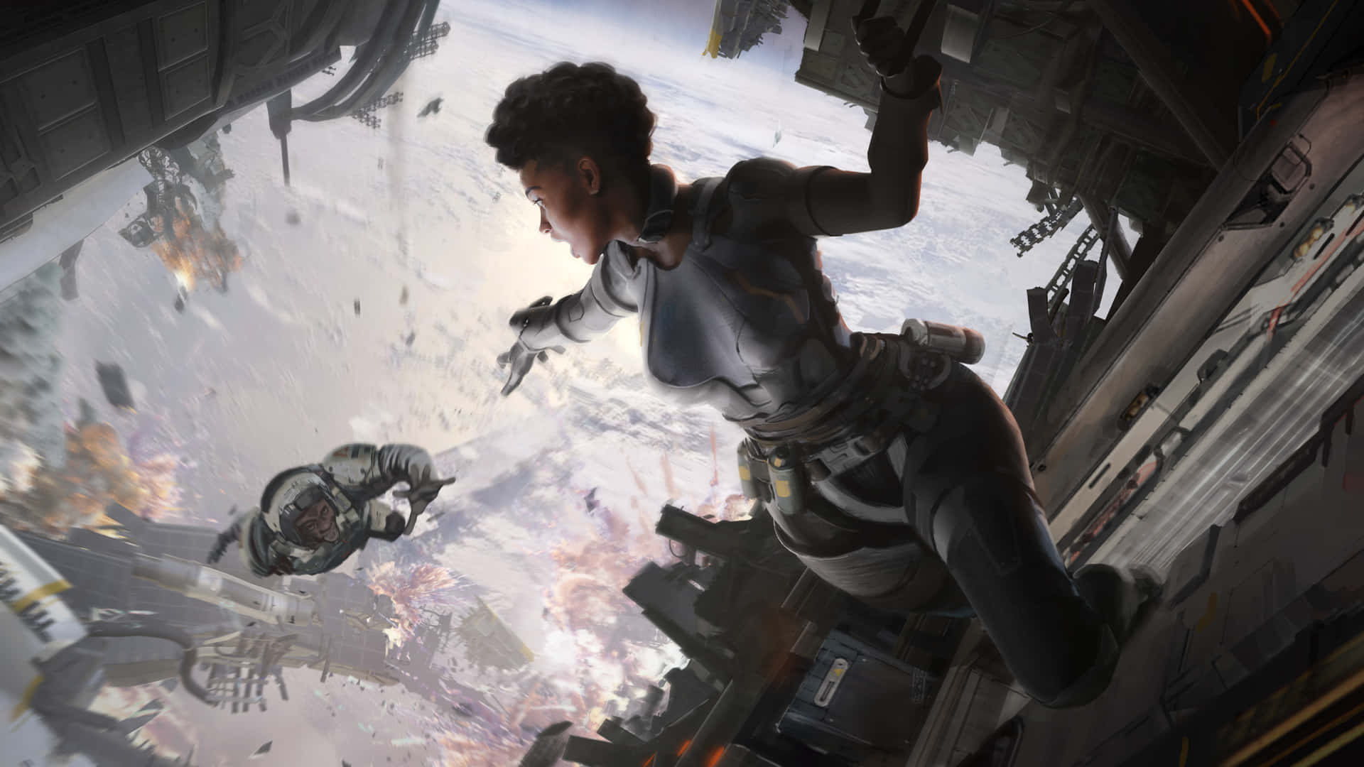 Bangalore Apex, female astronaut, spacesuit, Full HD Desktop Wallpaper