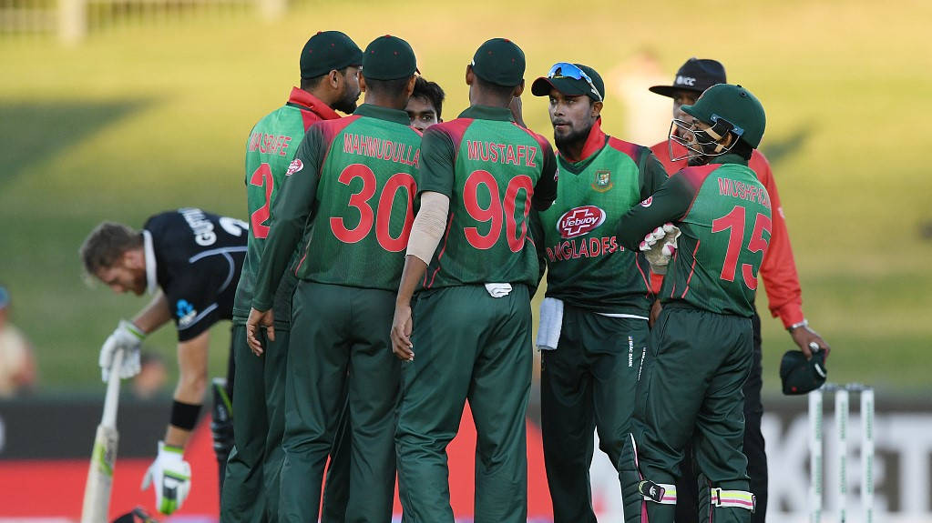 Bangladesh Cricket Team, green uniforms, red numbers, SD Desktop Wallpaper
