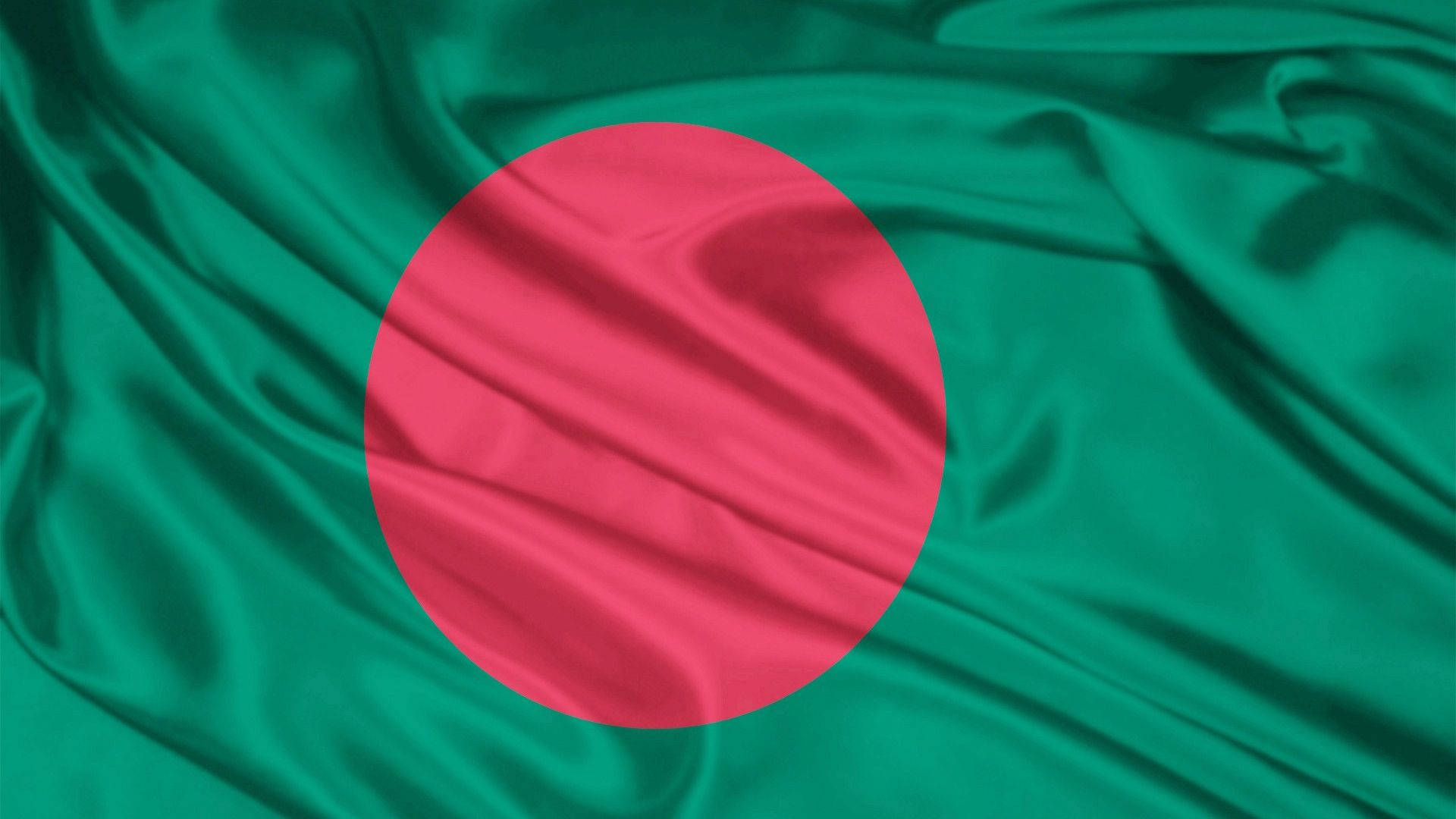 Bangladesh flag, red circle, green field, Full HD Desktop Wallpaper