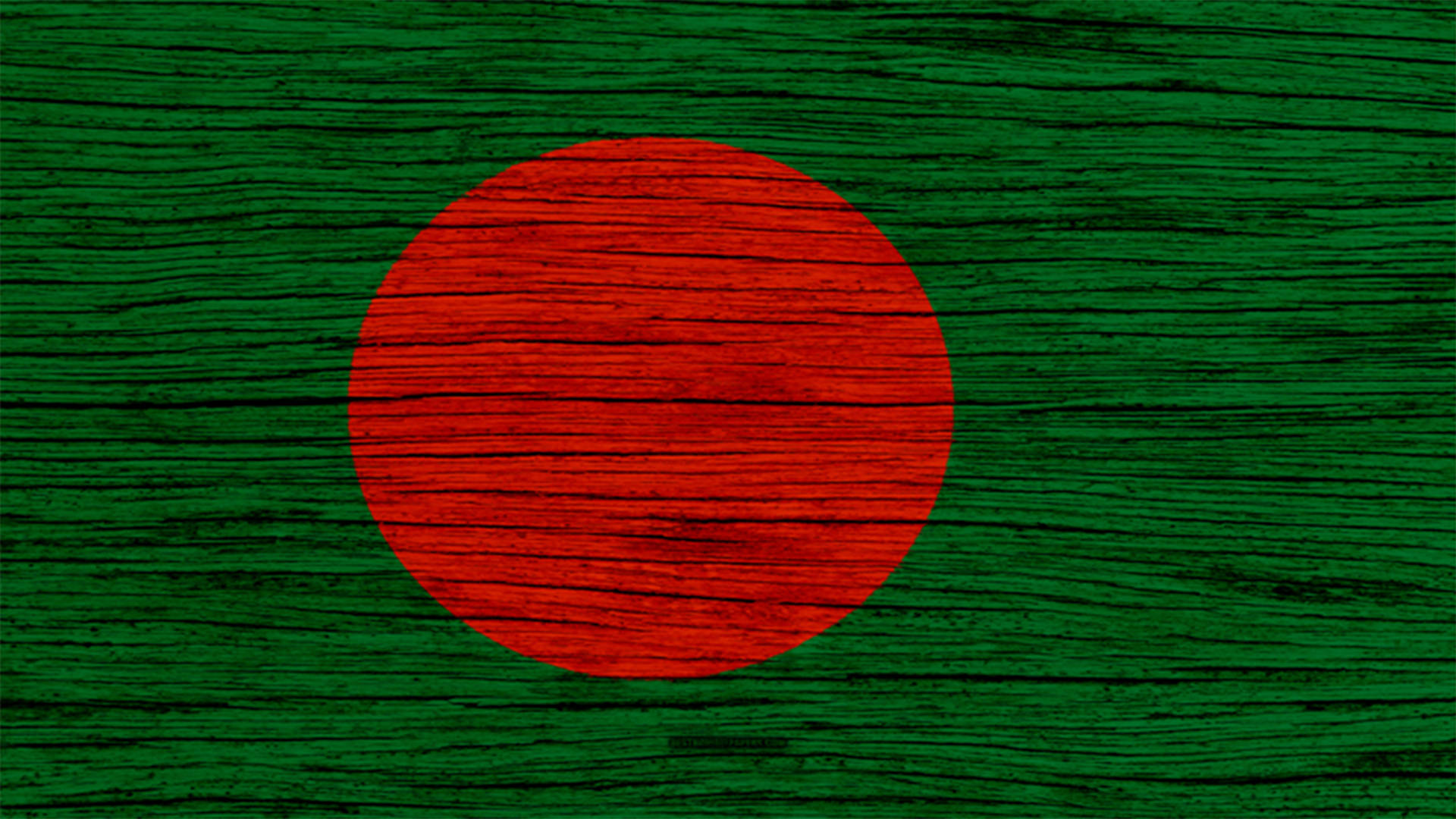 Bangladesh flag, red circle, green field, Full HD Desktop Wallpaper