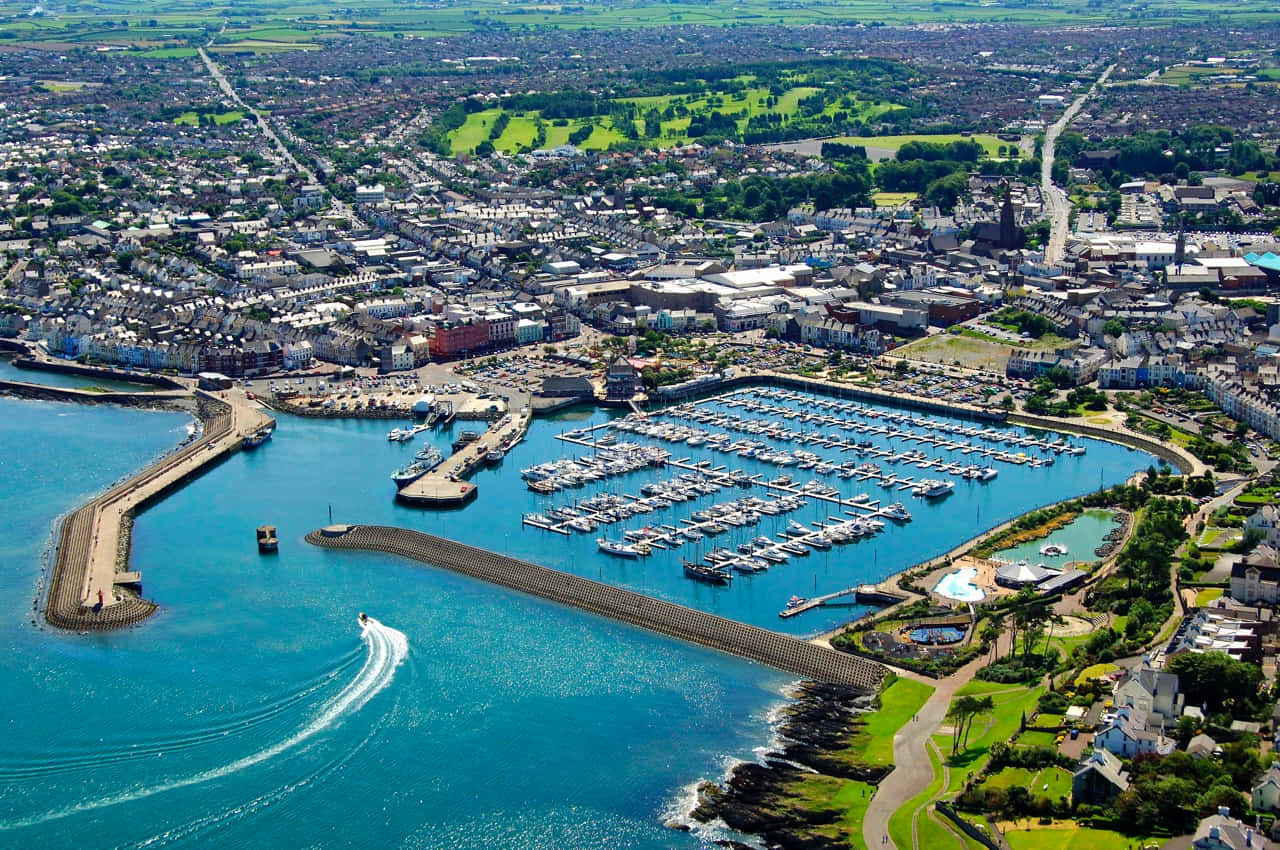 Bangor United Kingdom, coastal town, marina, HD Desktop Wallpaper