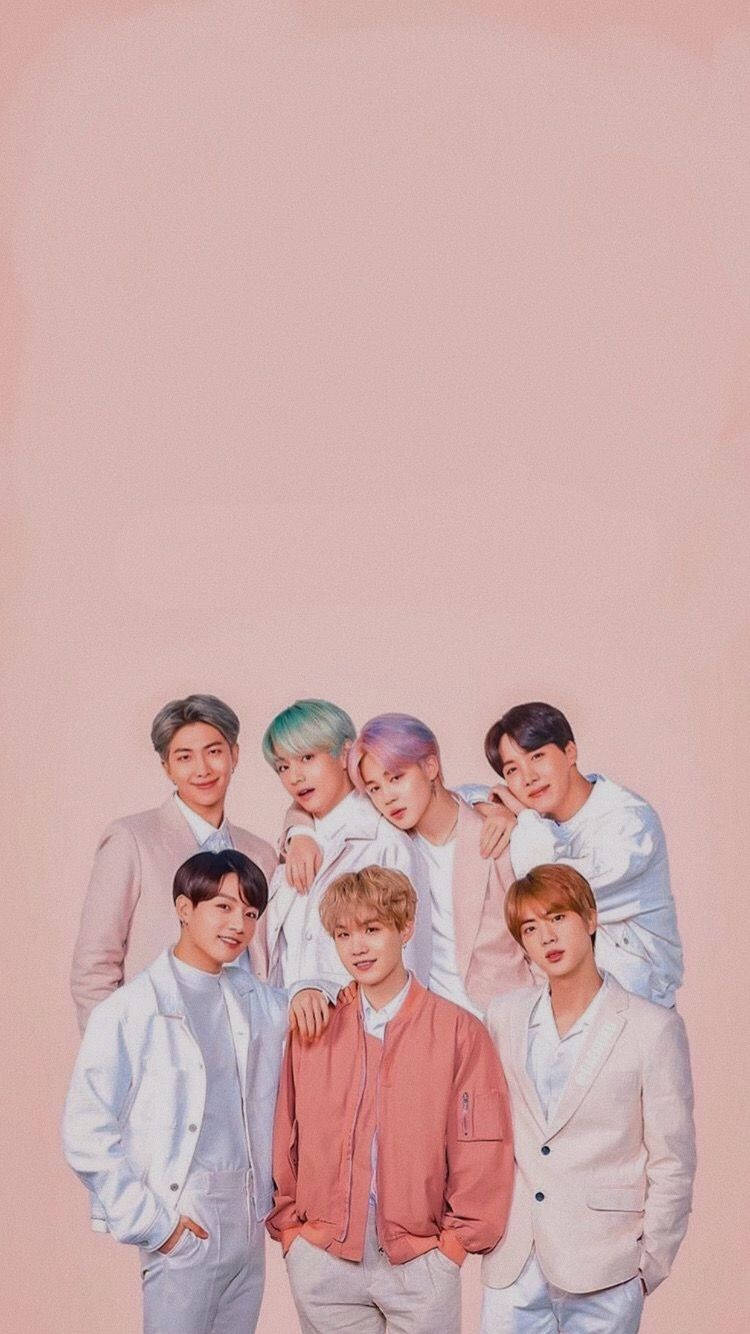 Bangtantv, pastel outfits, soft pink background, HD Phone Wallpaper