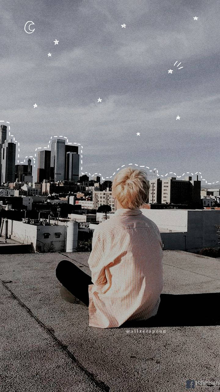 Bangtantv, rooftop, city skyline, HD Phone Wallpaper