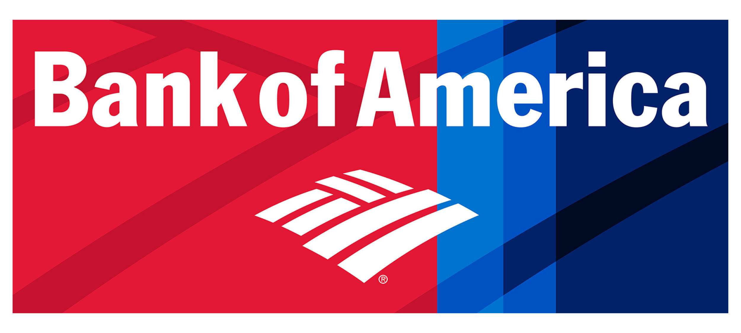 Bank Of America, digital logo, bold white text, Full HD Desktop Wallpaper