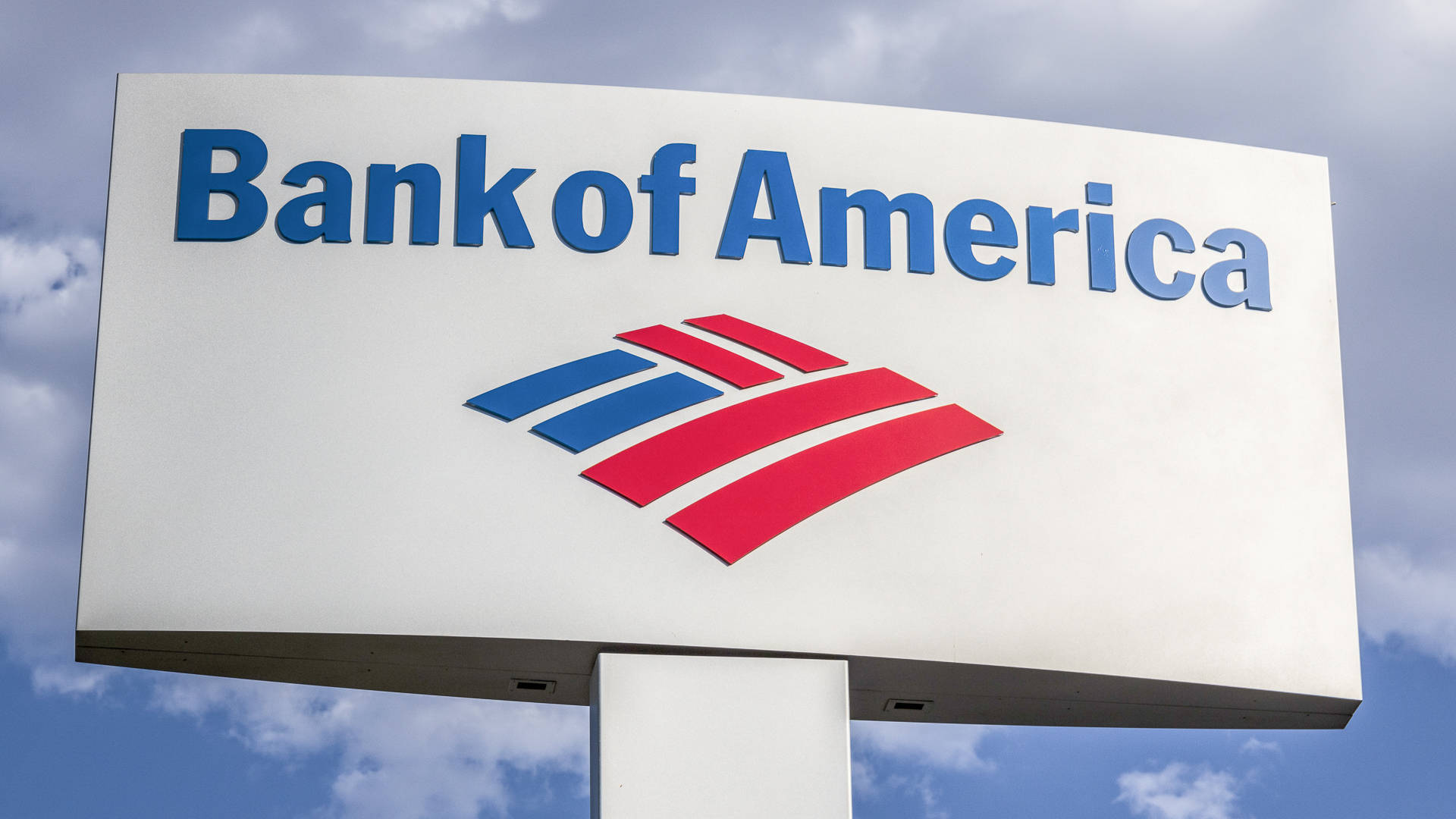Bank Of America, steel signage, white sign, Full HD Desktop Wallpaper