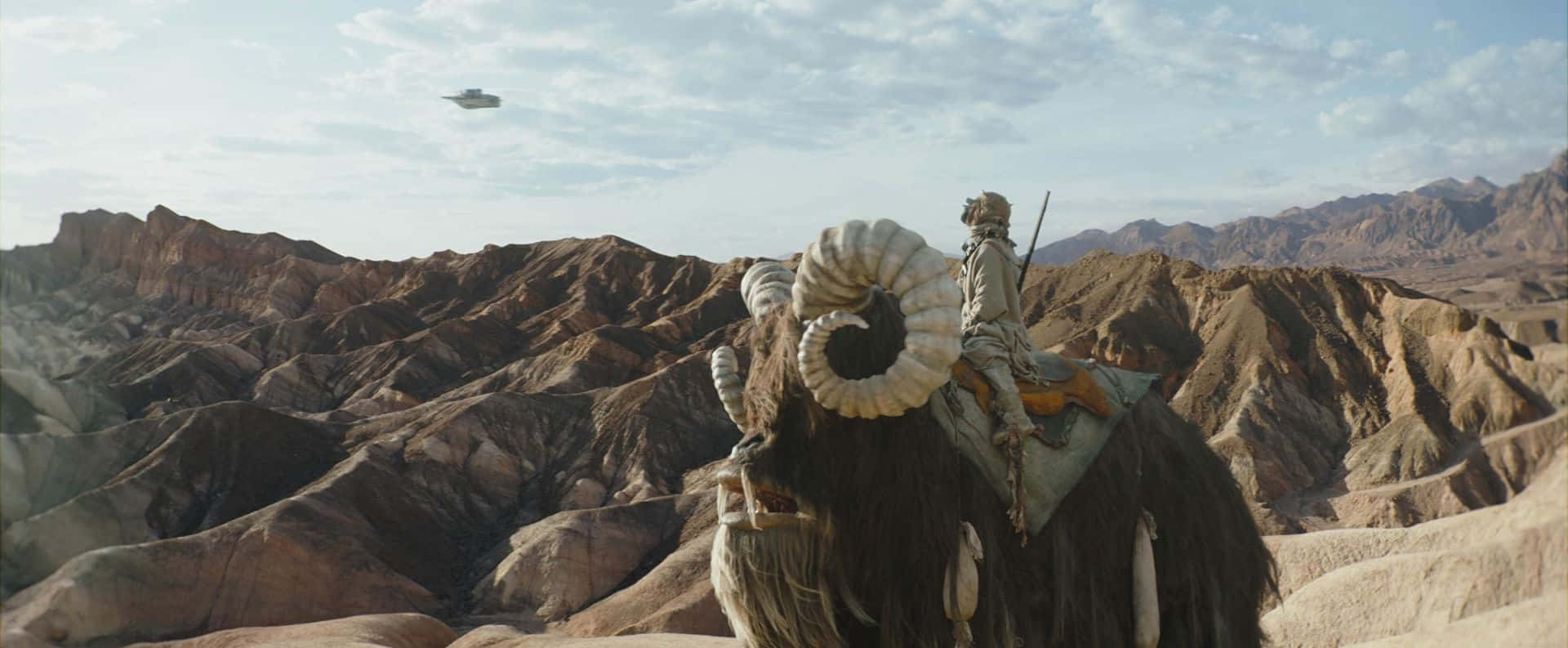 Bantha, desert canyon, rider, Full HD Desktop Wallpaper