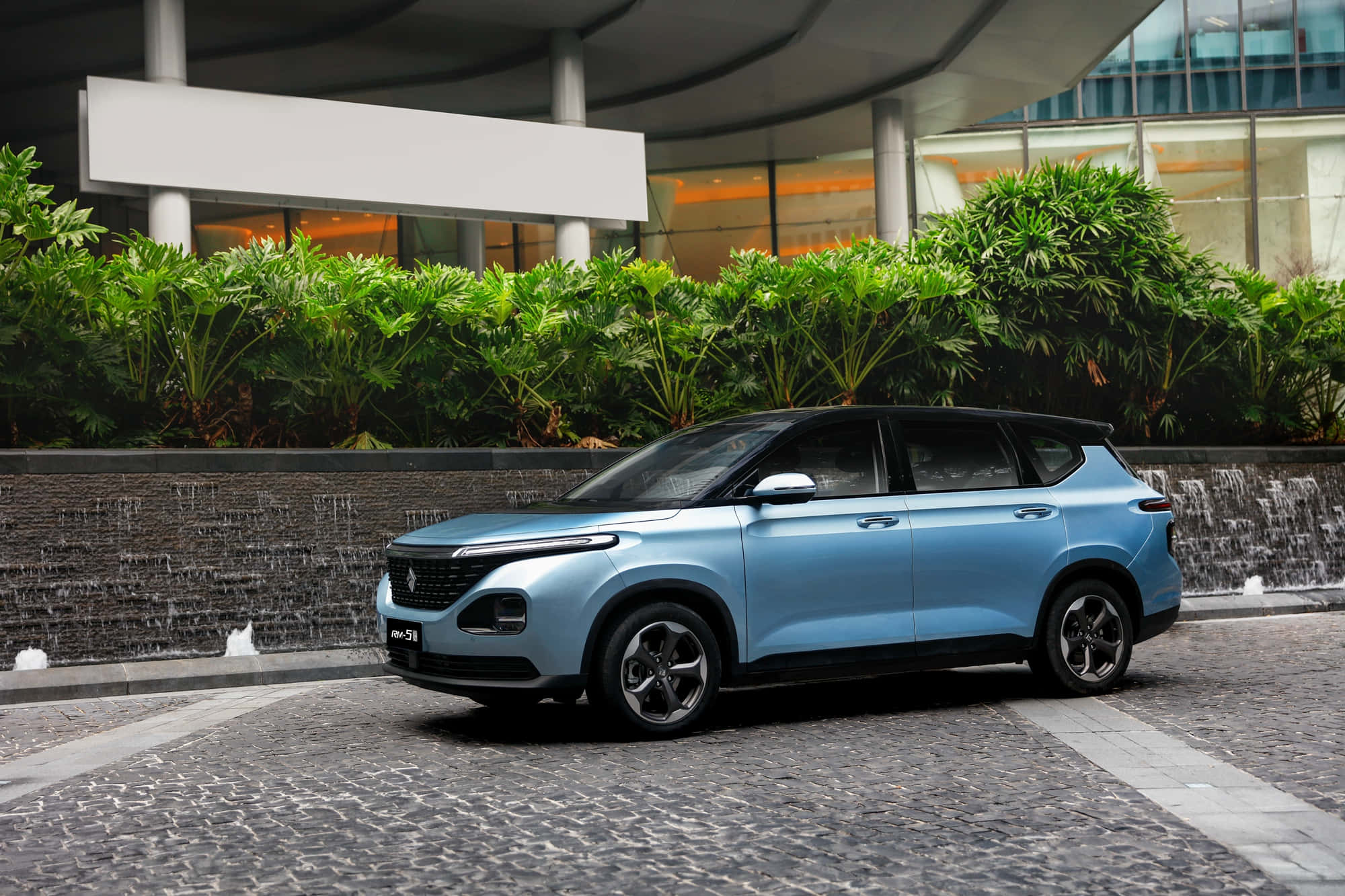 Baojun 2000, light blue, SUV, Full HD Desktop Wallpaper