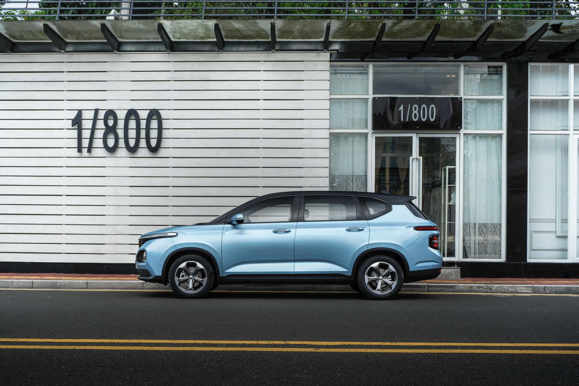 Baojun 2000, light blue SUV, scenic road, Full HD Desktop Wallpaper