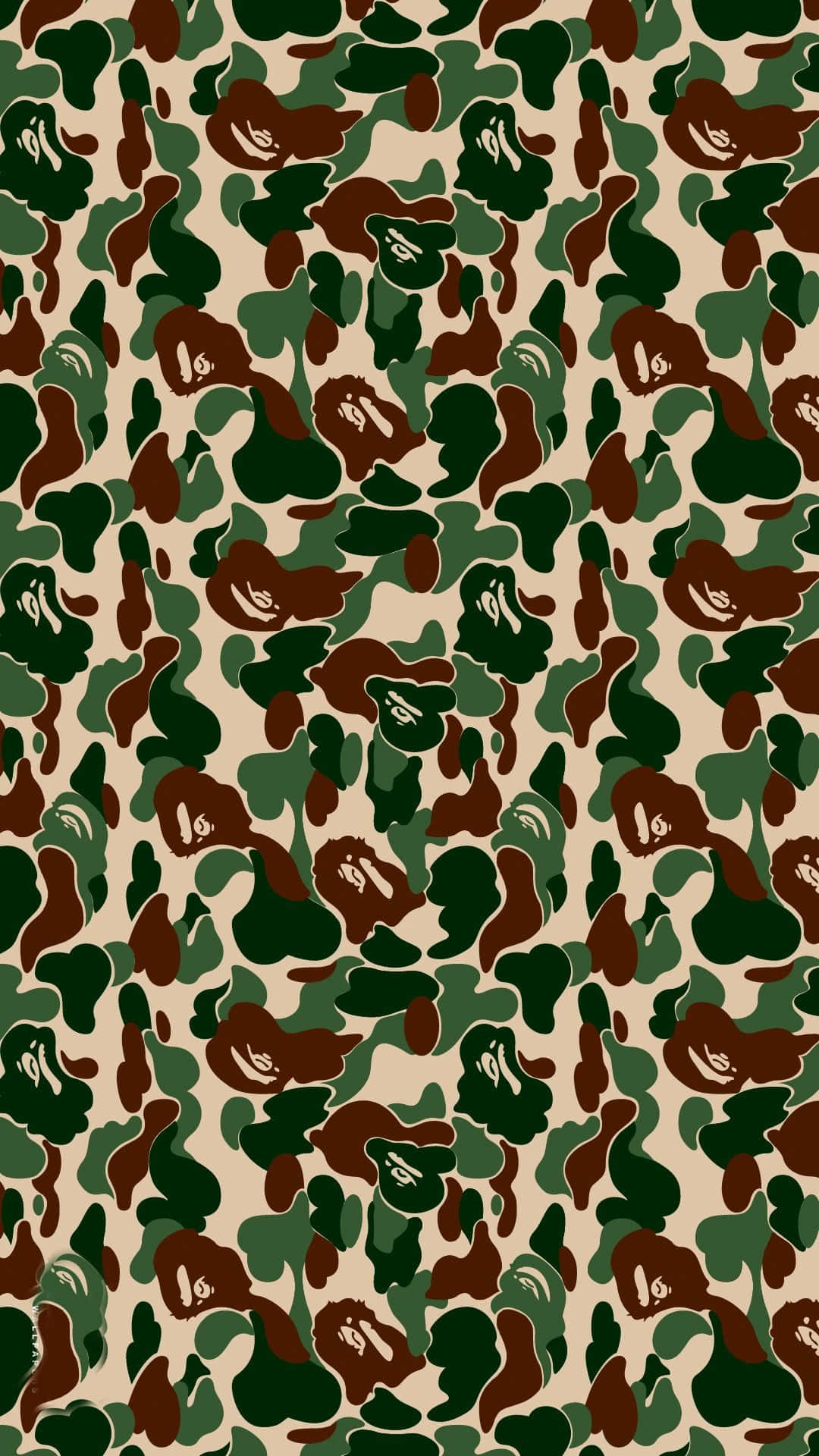 BAPE, Army Camo Pattern, green, Full HD Phone Wallpaper