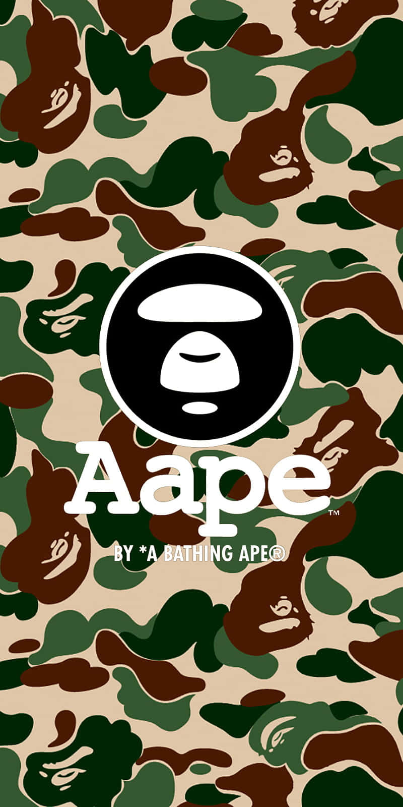 Bape iPhone 6, ape faces, black circle logo, HD Phone Wallpaper