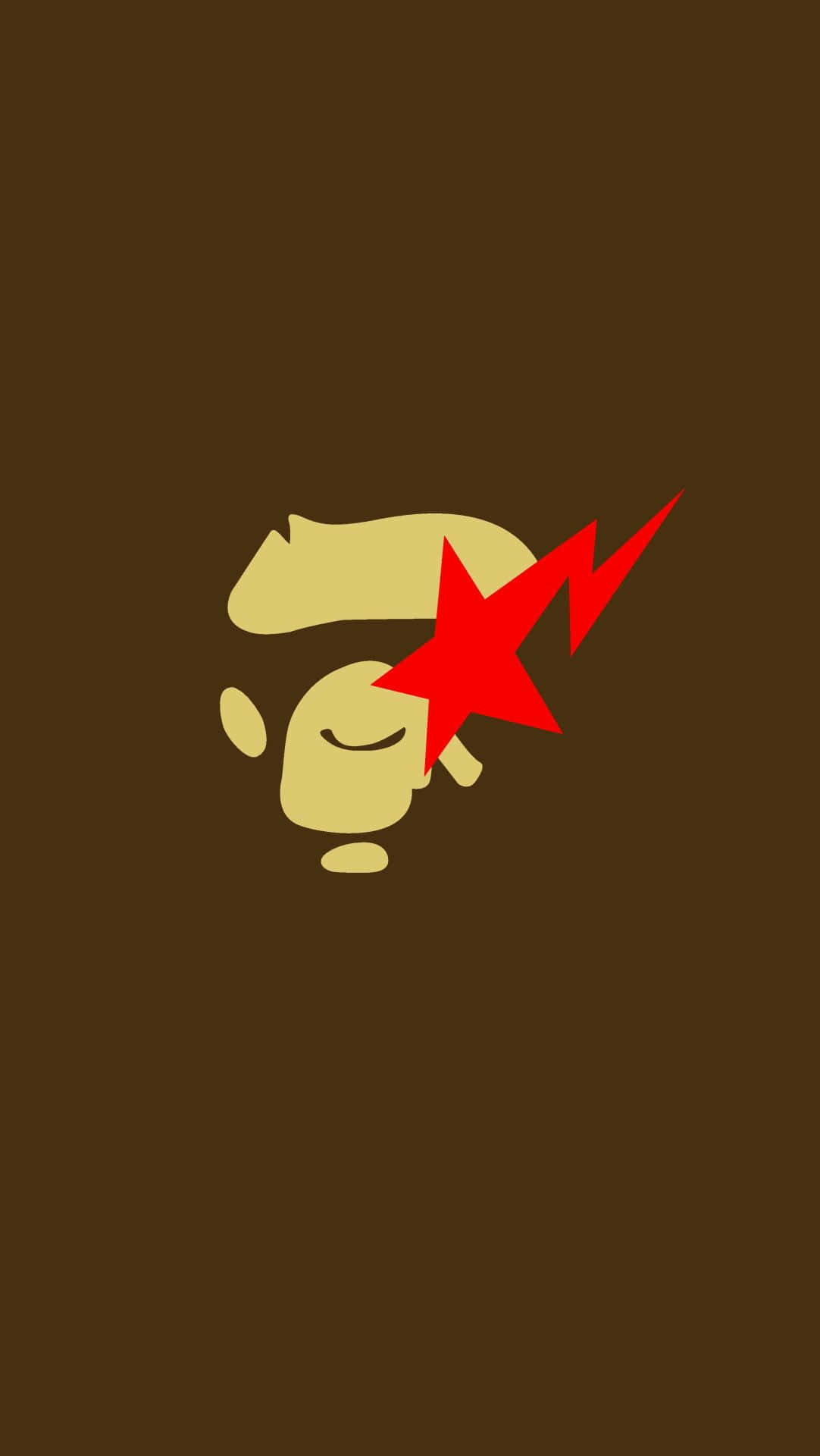 Bape iPhone 6, monkey, red star, Full HD Phone Wallpaper