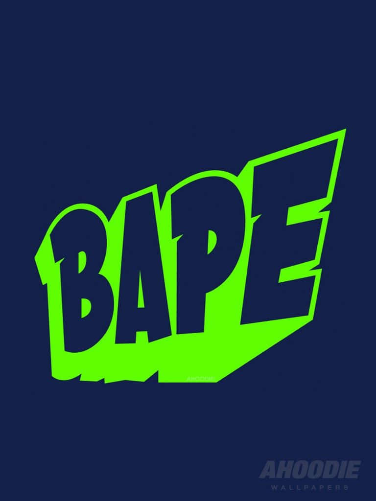 Bape iPhone 6, neon green, BAPE logo, SD Phone Wallpaper