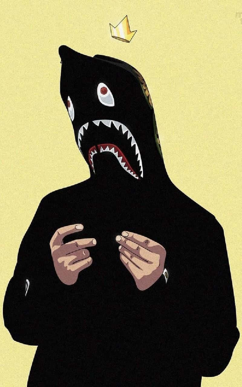 Bape, iPhone 6, shark-headed figure, HD Phone Wallpaper